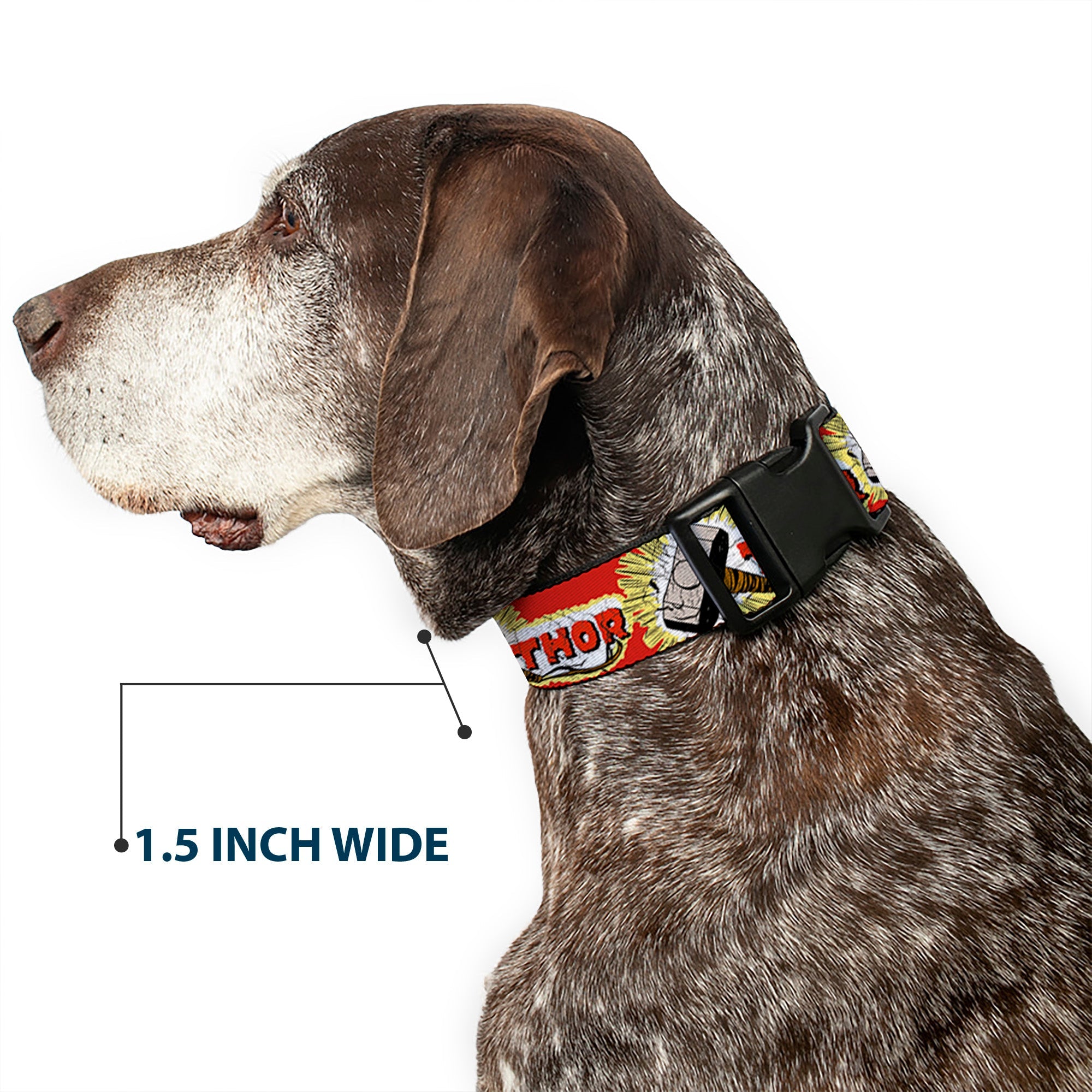 Plastic Clip Collar - THOR & Hammer Red/Yellow/White