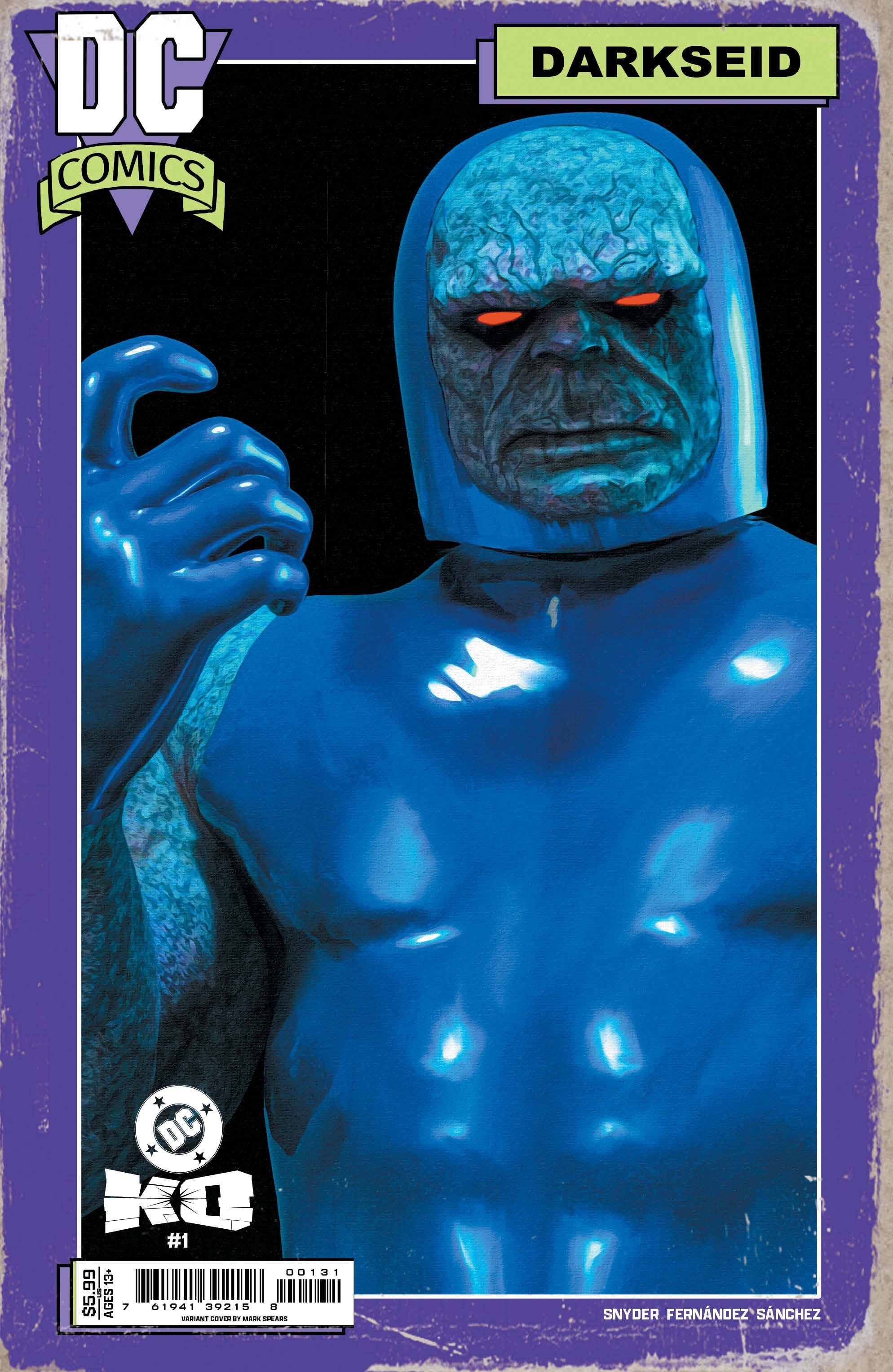 Dc K.O. #1 (Of 4) I Mark Spears Darkseid Variant (10/08/2025) Dc