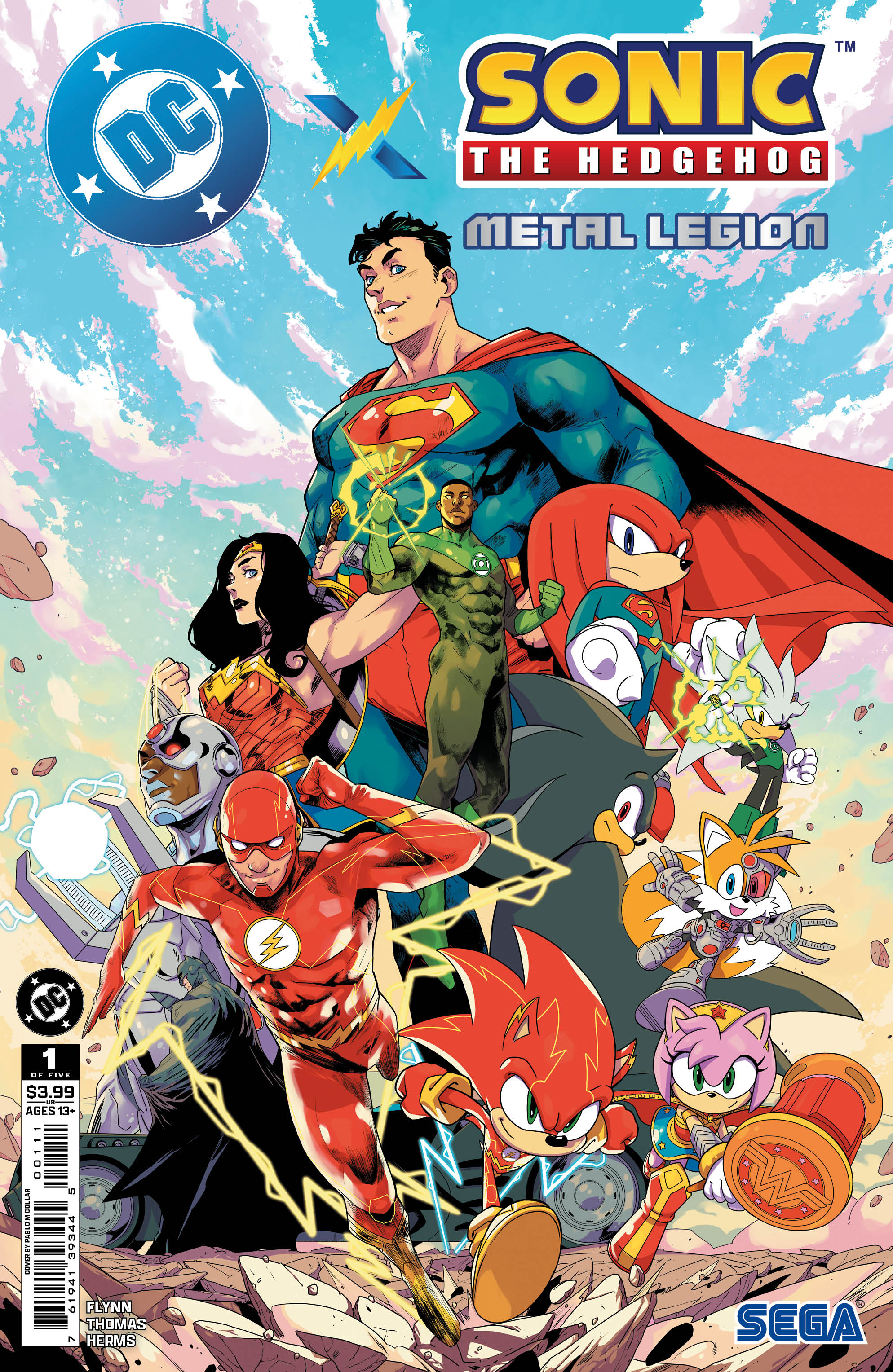 Dc X Sonic The Hedgehog The Metal Legion #1 (Of 5) A Pablo M Collar (05/06/2026) Dc