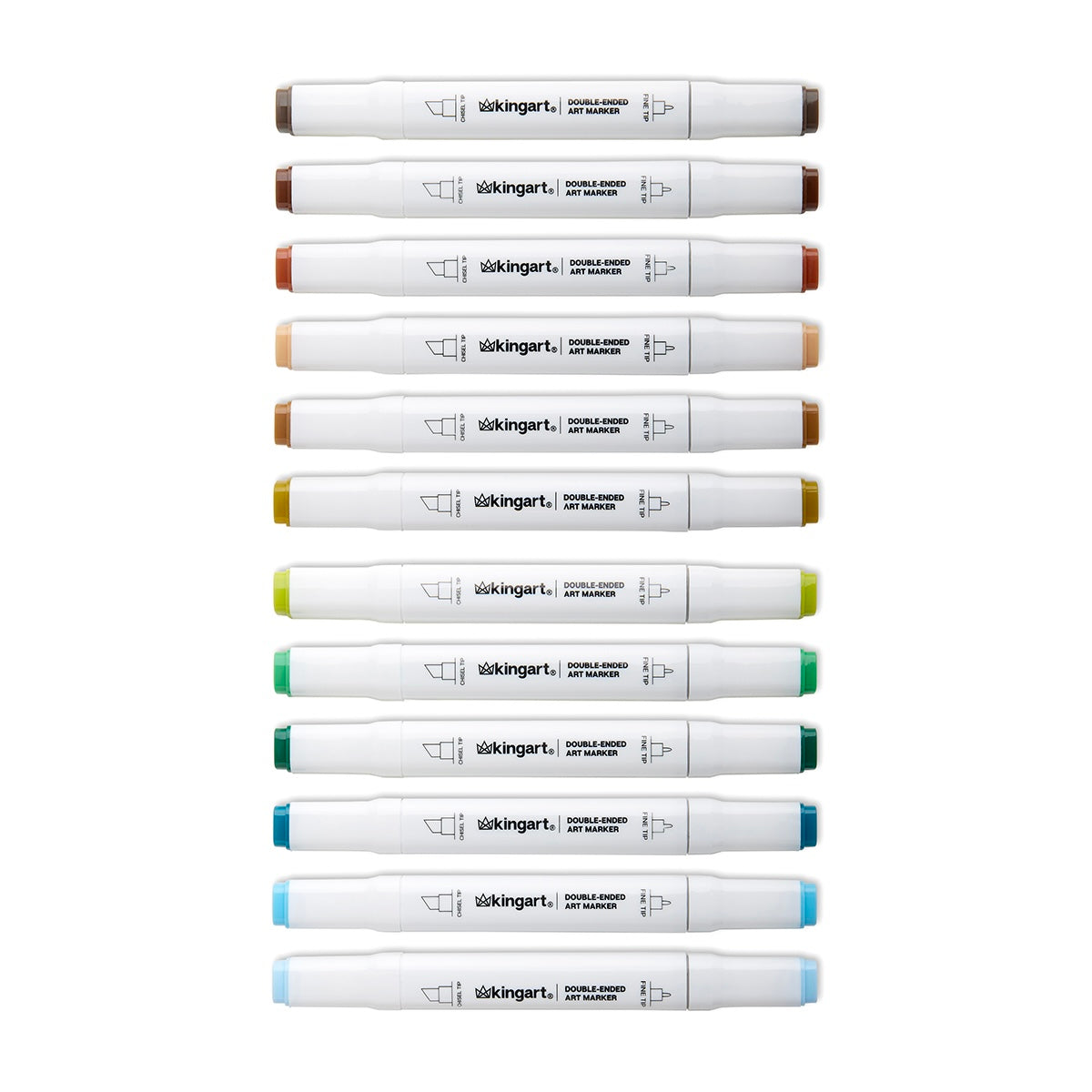 Double-Ended Alcohol Markers 12 Landscape Colors