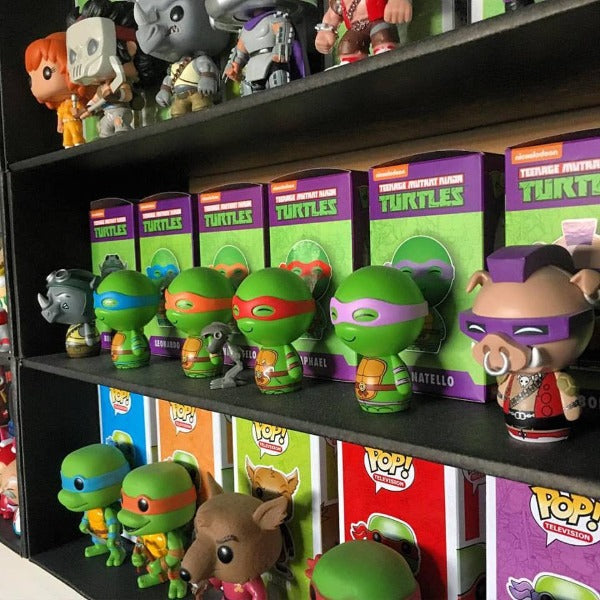 CLASSIC BLACK - Display Case for Funko Pops, Wall Mountable & Stackable Toy Shelf (Cardboard)