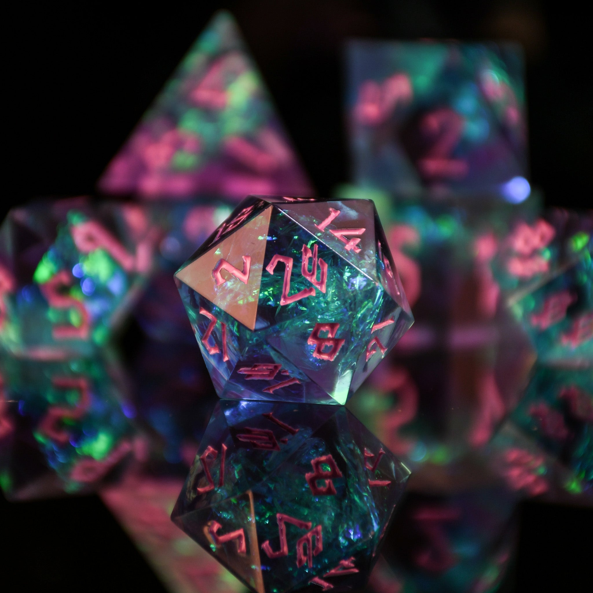 Dispel Magic Sharp-Edged Resin Dice Set