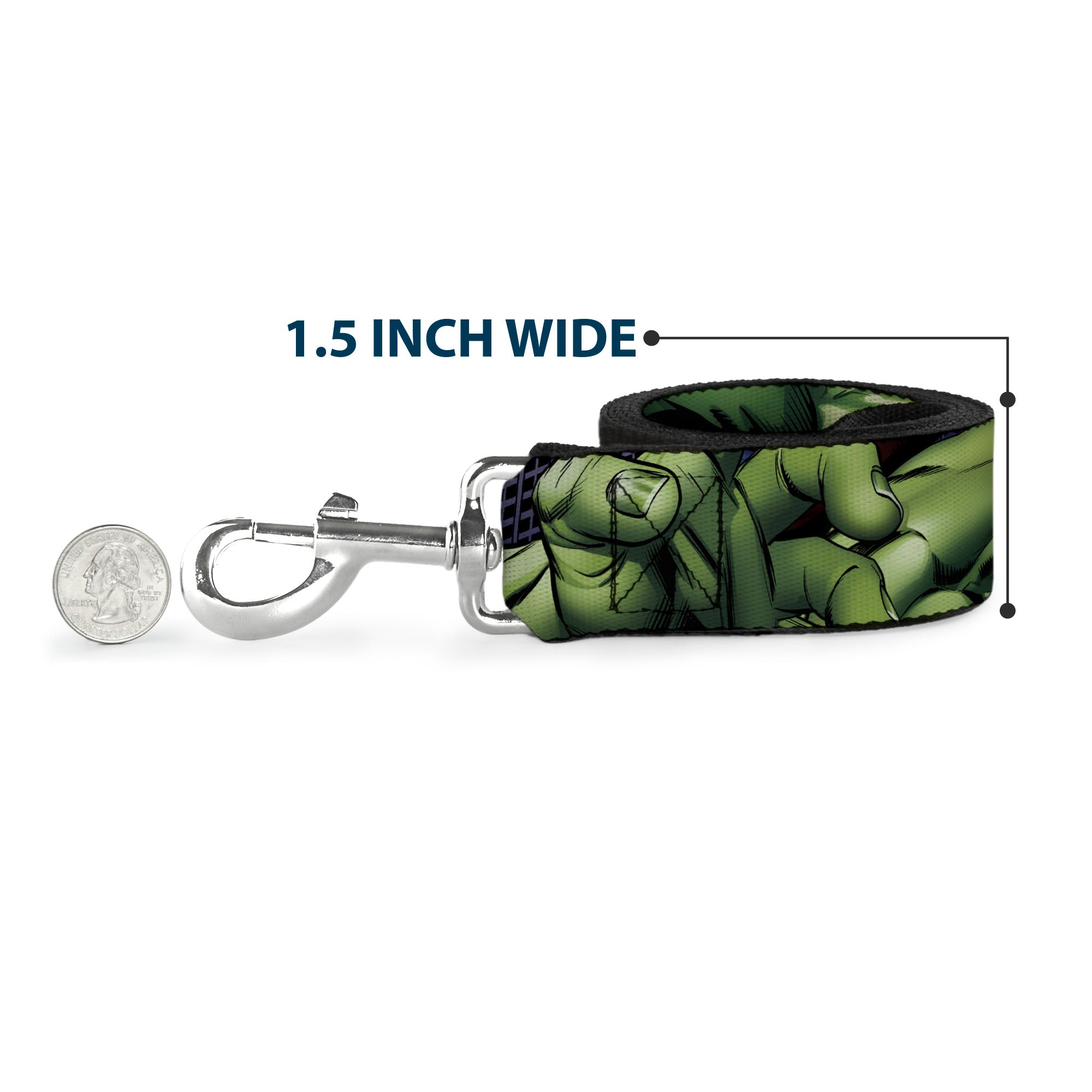 Dog Leash - Marvel Hulk CLOSE-UP Poses