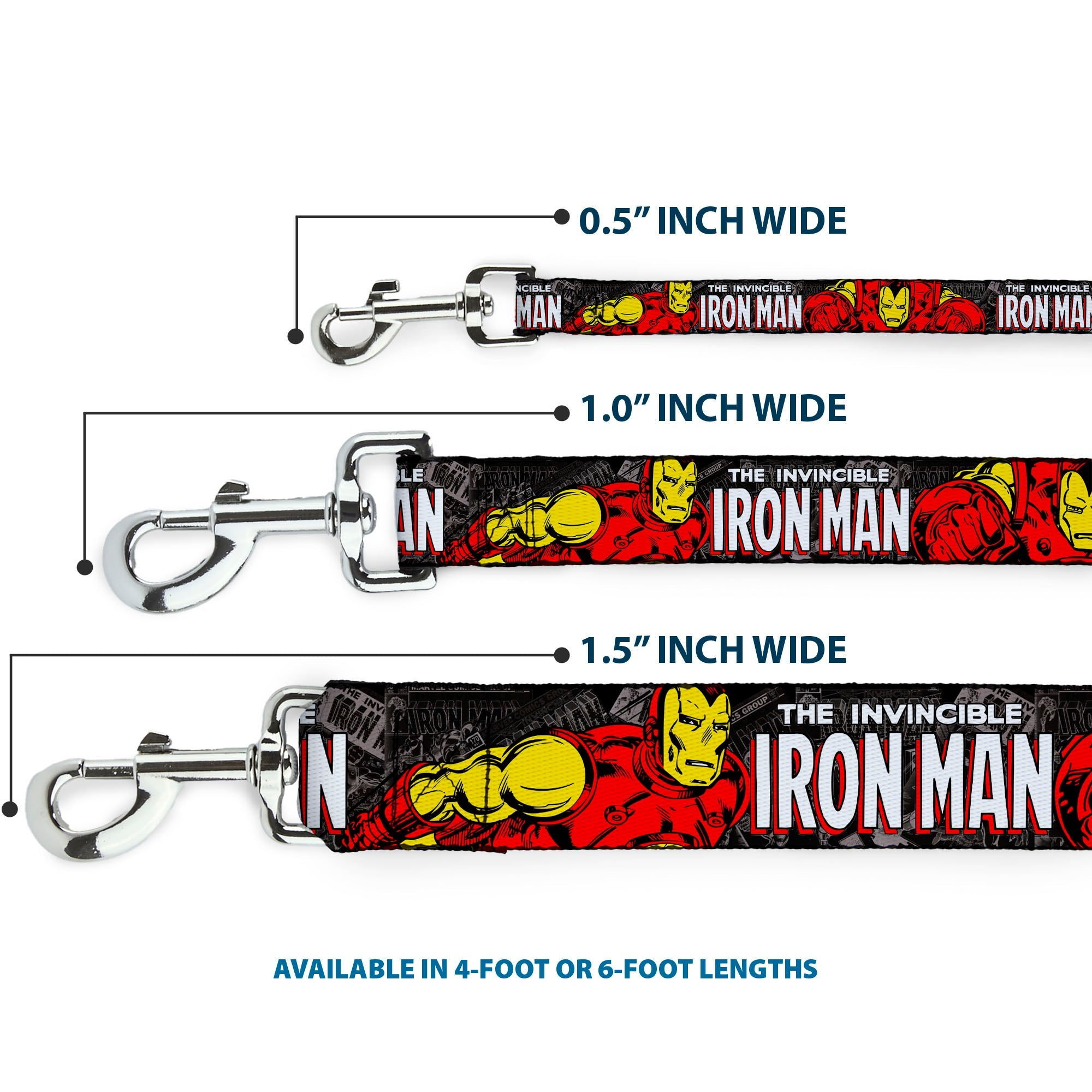 Dog Leash - THE INVINCIBLE IRON MAN Stacked Comic Books/Action Poses