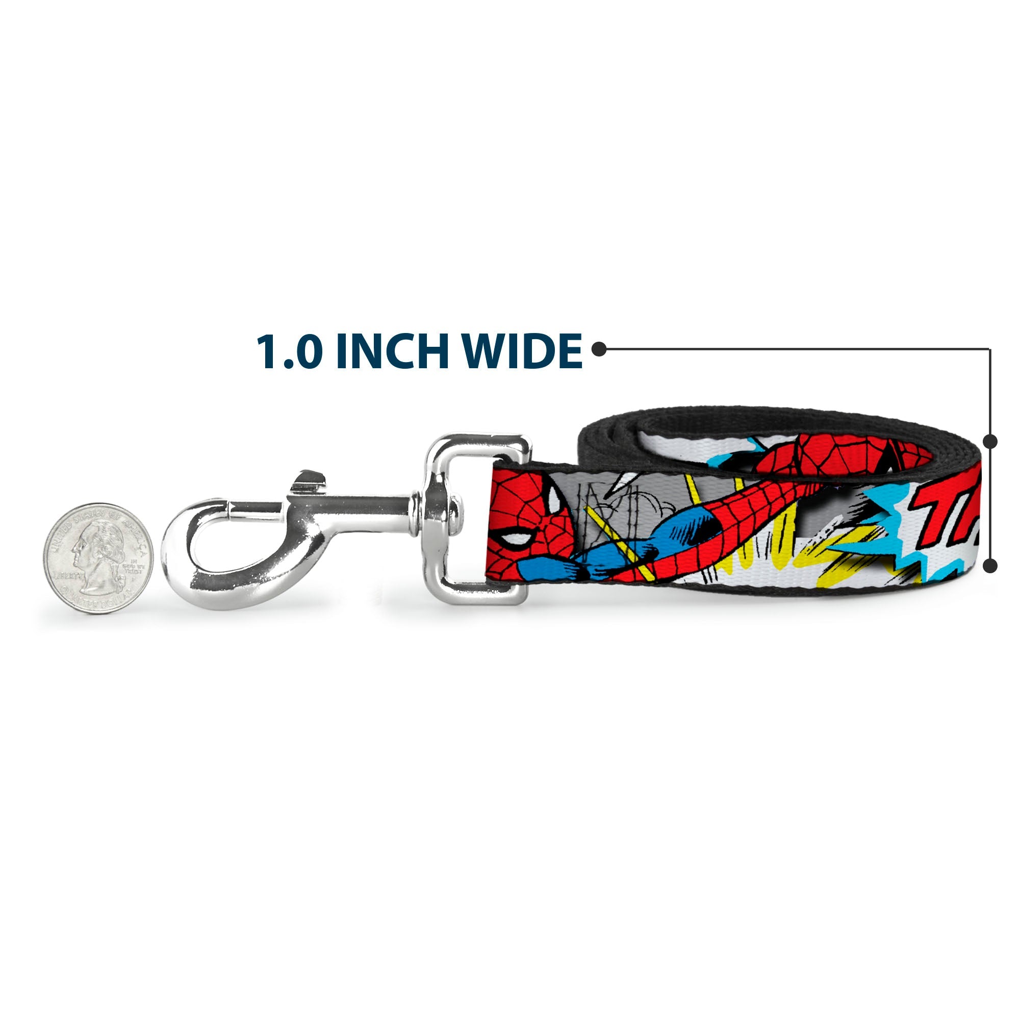 Dog Leash - Spider-Man w/Action Verbiage