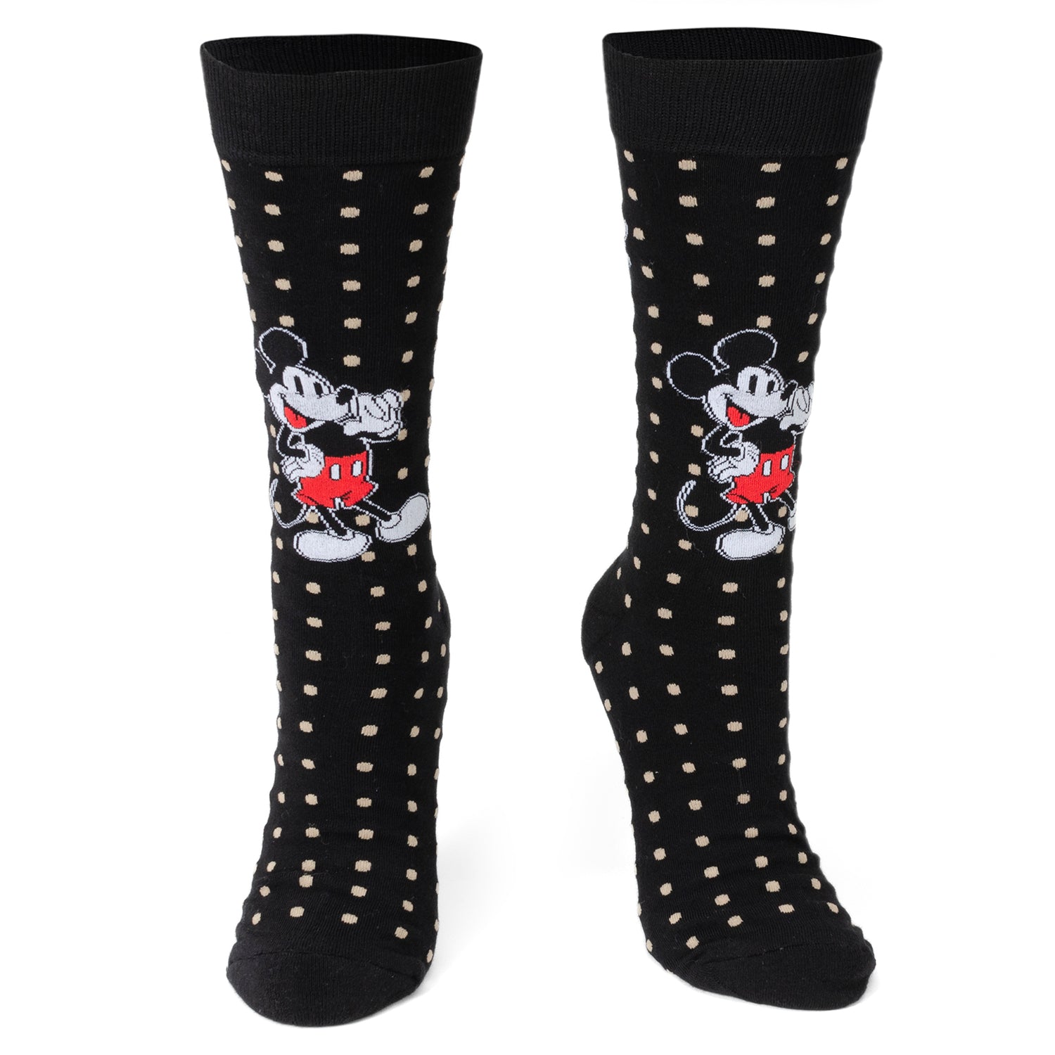 Disney Mickey Mouse Dot Socks and Blue Lapel Pin Gift Set