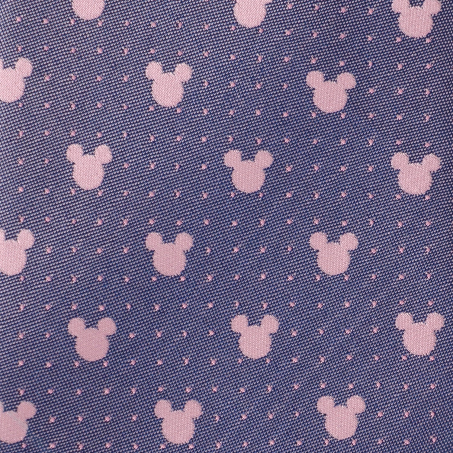 Disney Mickey Mouse Purple and Pink Dot Silhouette Tie