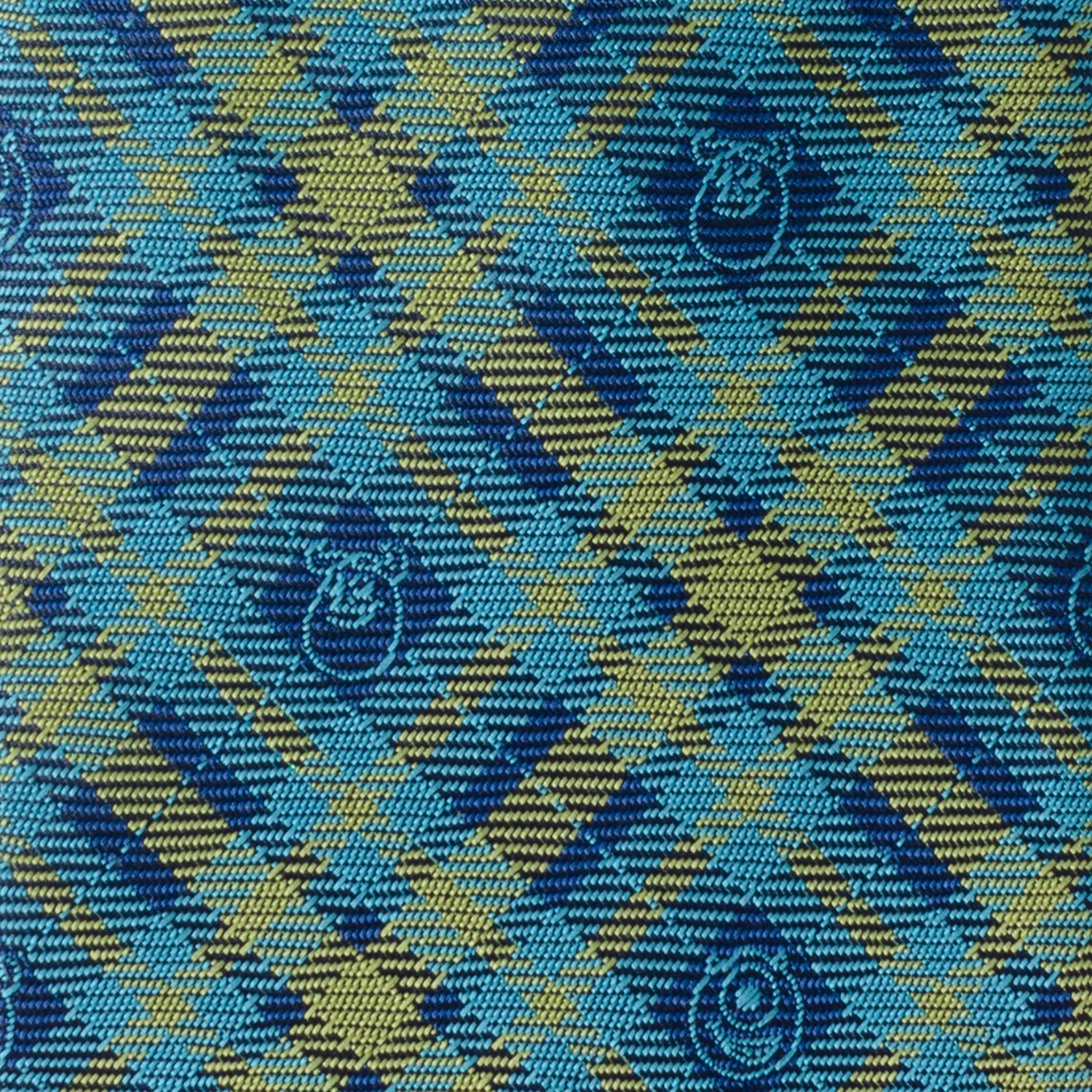 Disney Pixar Monsters Inc. Plaid Blue and Green Tie