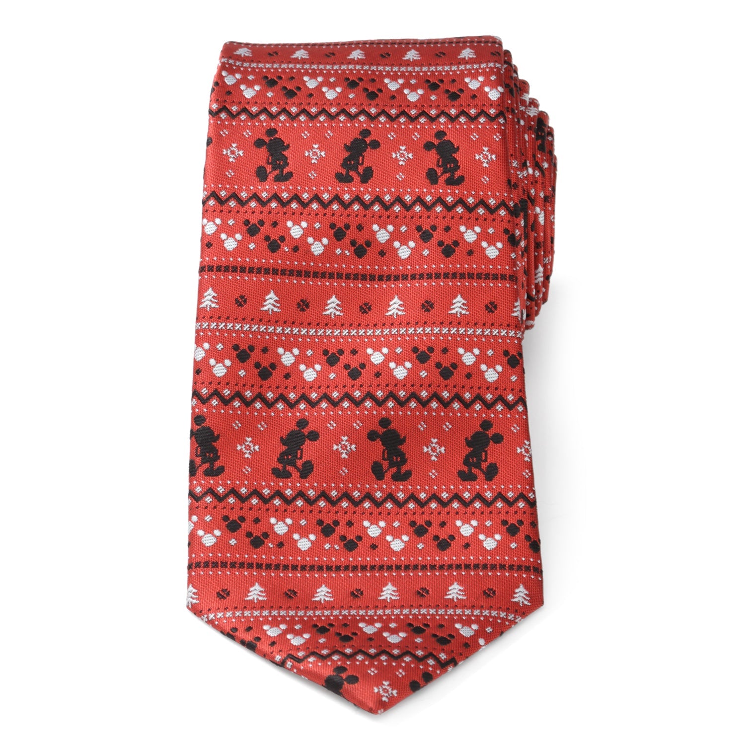 Disney Mickey Mouse Fair Isle Red Men's Tie