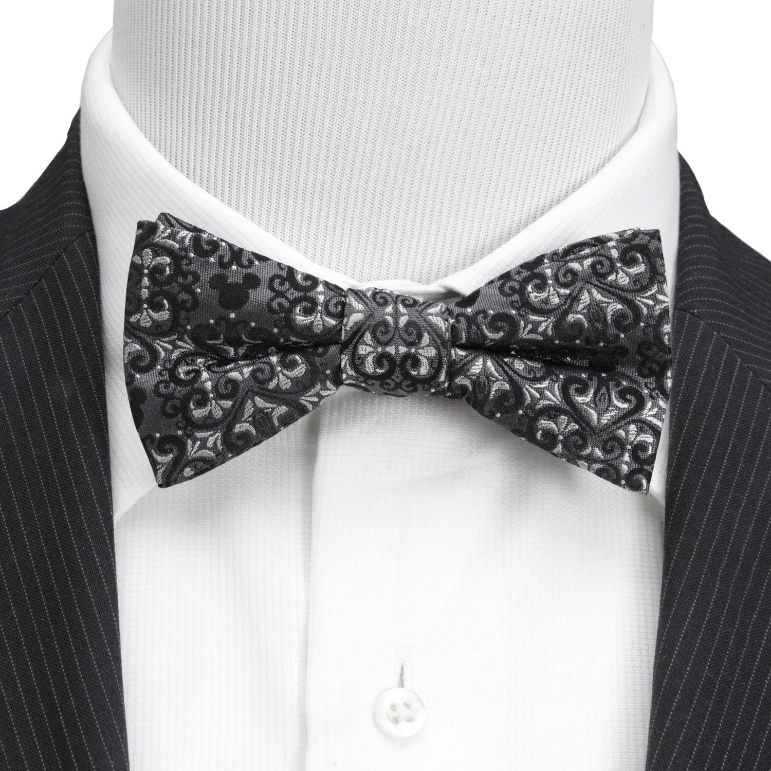 Disney Mickey Mouse Damask Pocket Square and Bow Tie Gift Set