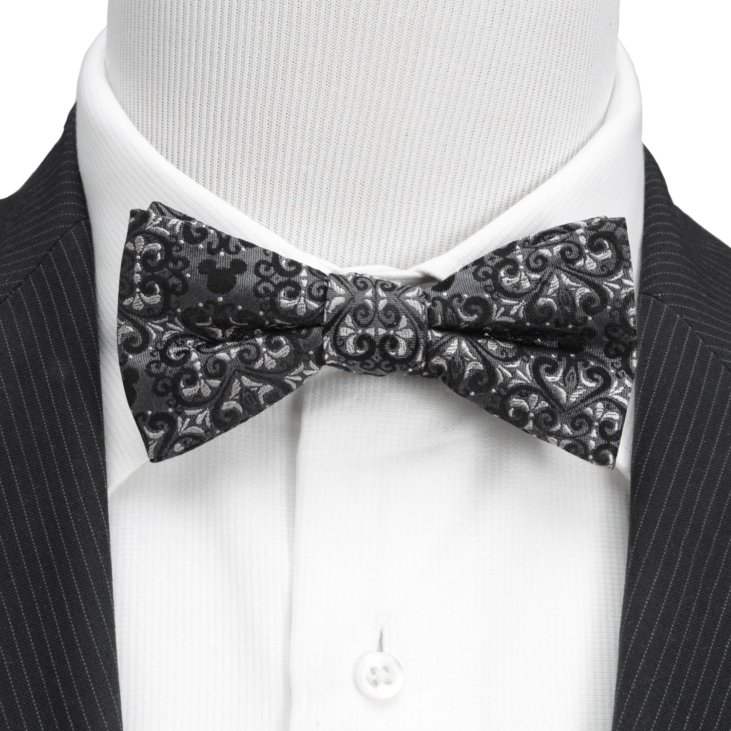 Disney Mickey Mouse Damask Tile Bow Tie