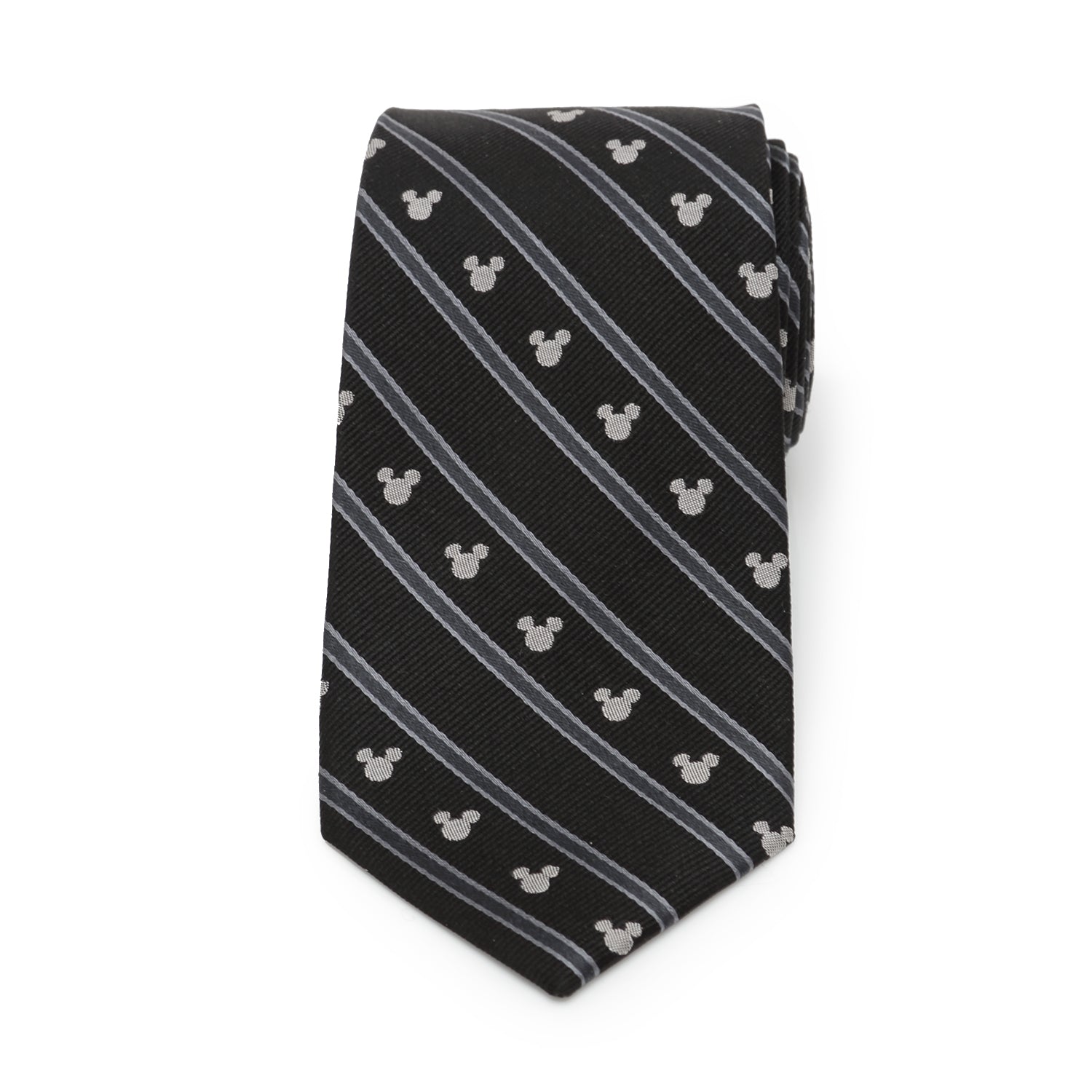 Disney Mickey Mouse Stripe Black Men's Tie