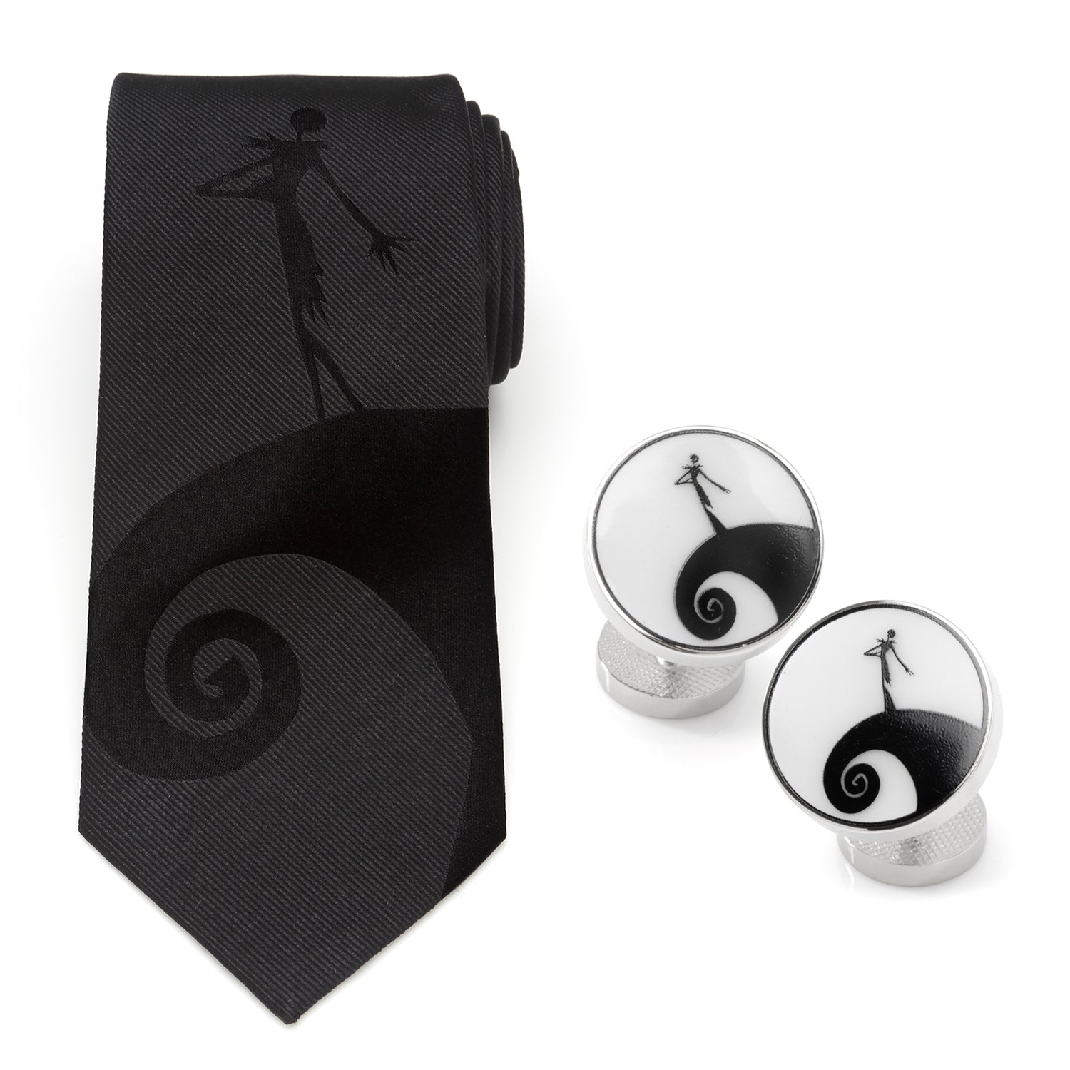 Disney The Nightmare Before Christmas Jack Skellington Necktie and Cufflinks Gift Set