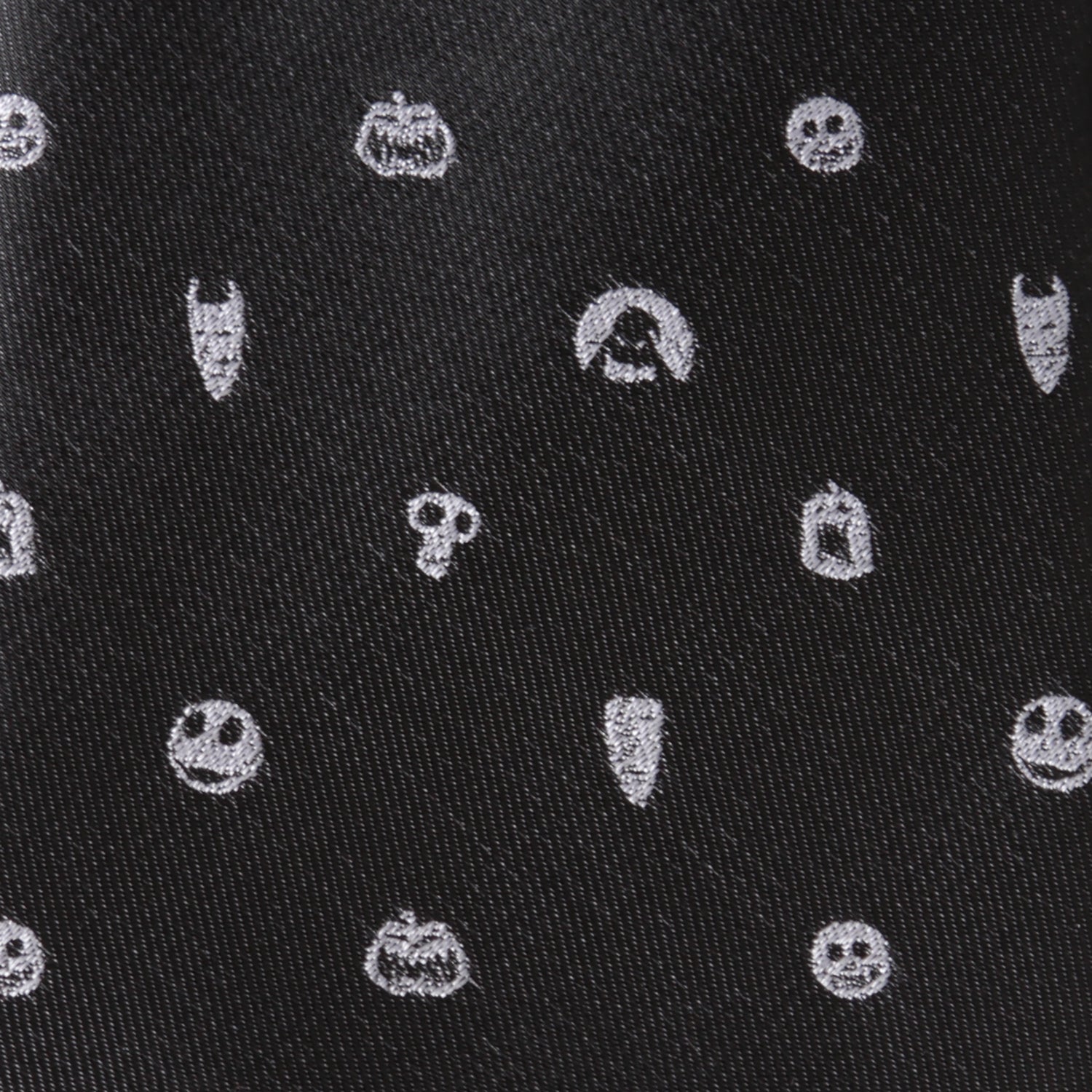 Disney The Nightmare Before Christmas Black Gray Men's Tie