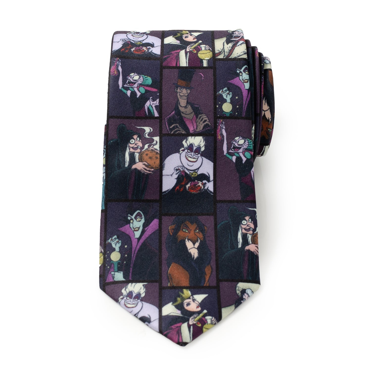Disney Villains Dark Pattern Men's Tie