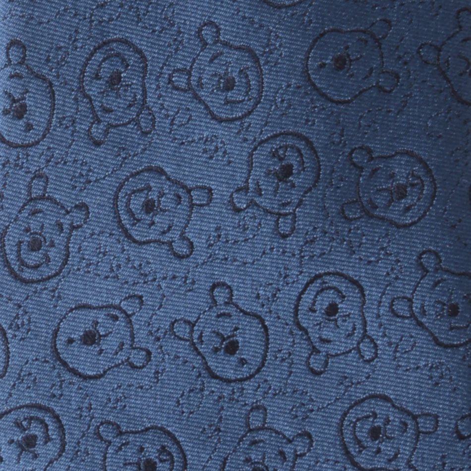 Disney Winnie the Pooh Blue Tonal Men's Tie