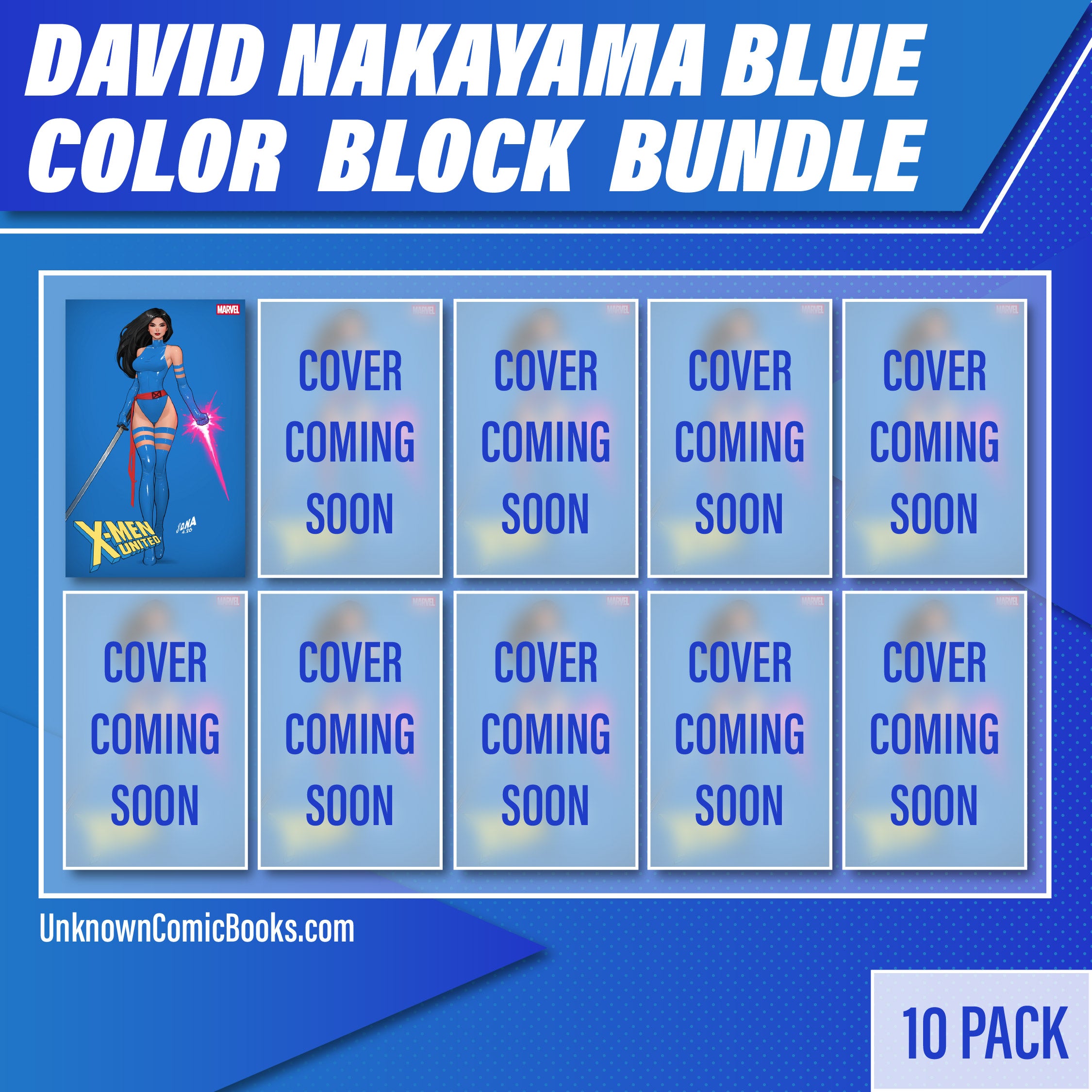 [10 PACK] David Nakayama Blue Color Block Bundle (07/29/2026)