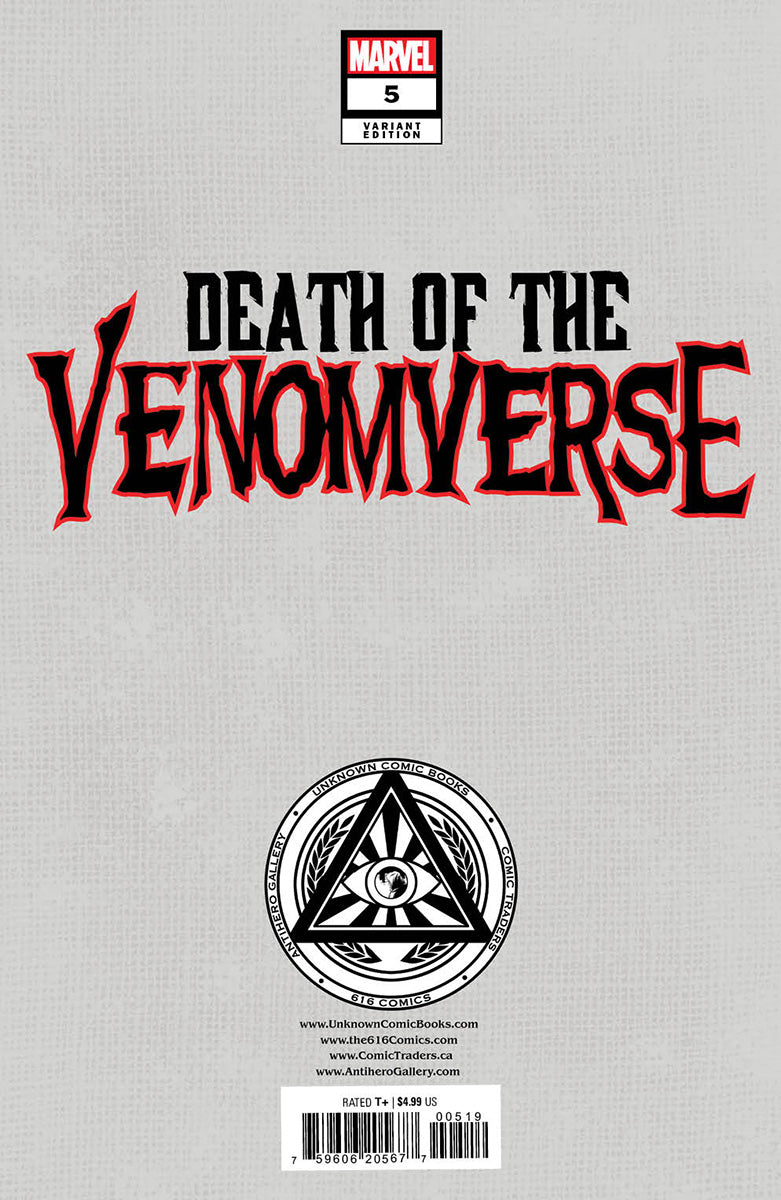 [2 PACK] DEATH OF THE VENOMVERSE 5 UNKNOWN COMICS KENDRICK LIM EXCLUSIVE VAR (09/27/2023)