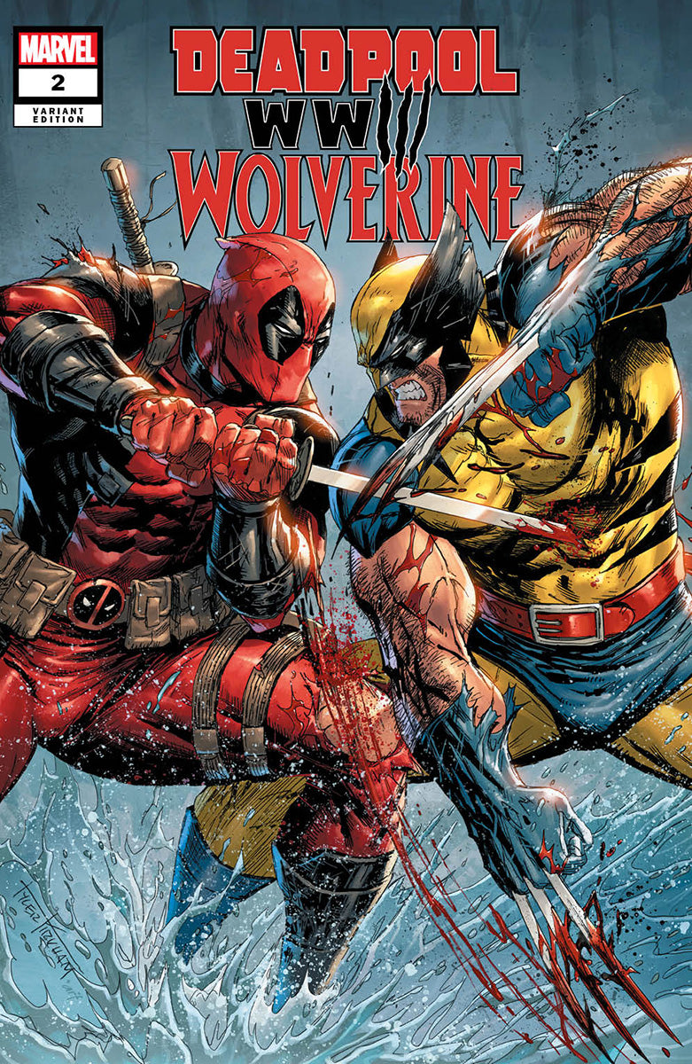 [3 PACK] DEADPOOL & WOLVERINE: WWIII #1 & DEADPOOL & WOLVERINE: WWIII #2 & DEADPOOL & WOLVERINE: WWIII #3 UNKNOWN COMICS TYLER KIRKHAM EXCLUSIVE VAR (07/24/2024)