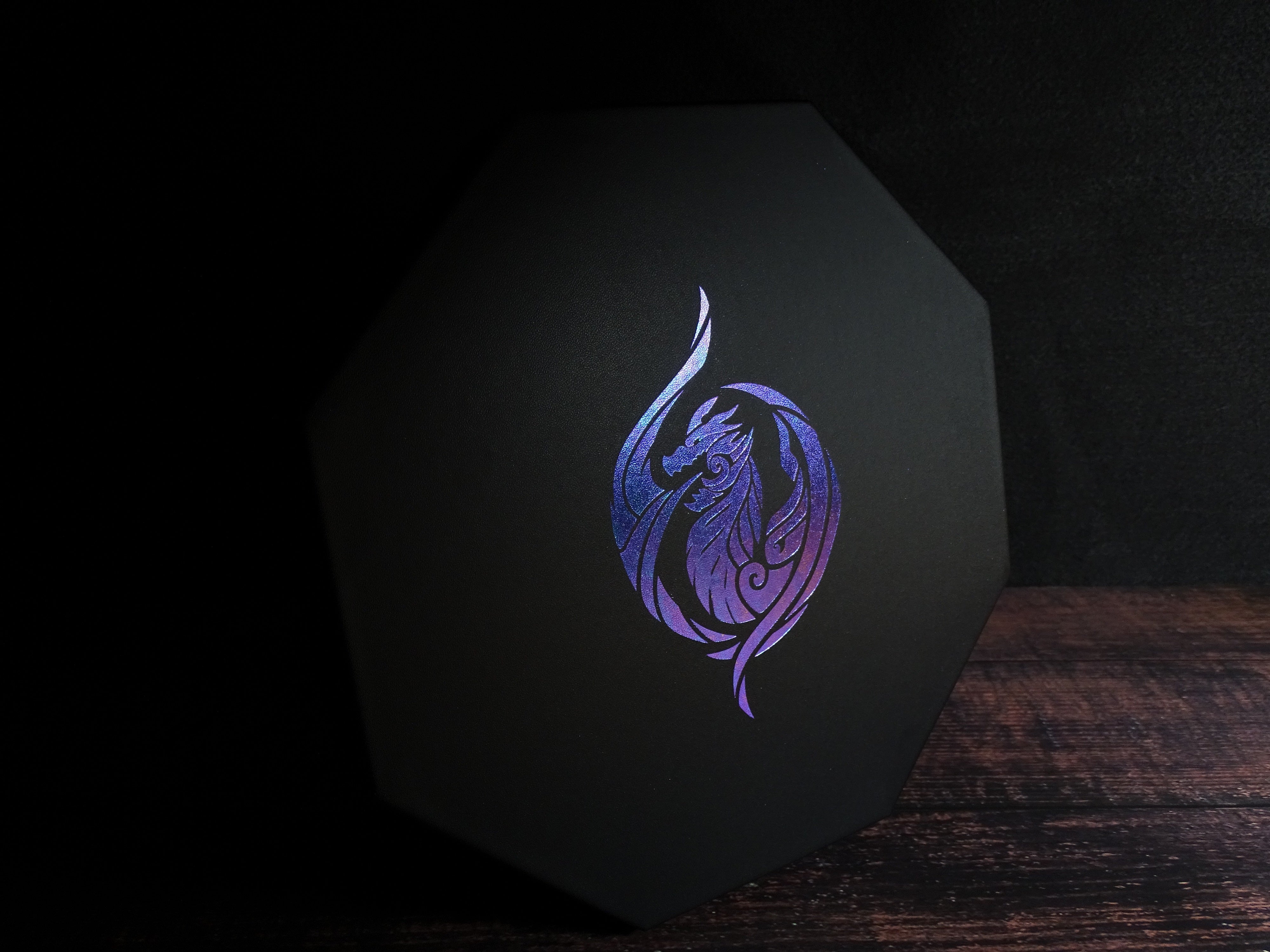 Color Shift Dice Tray Lid - Dragon's Breath Design