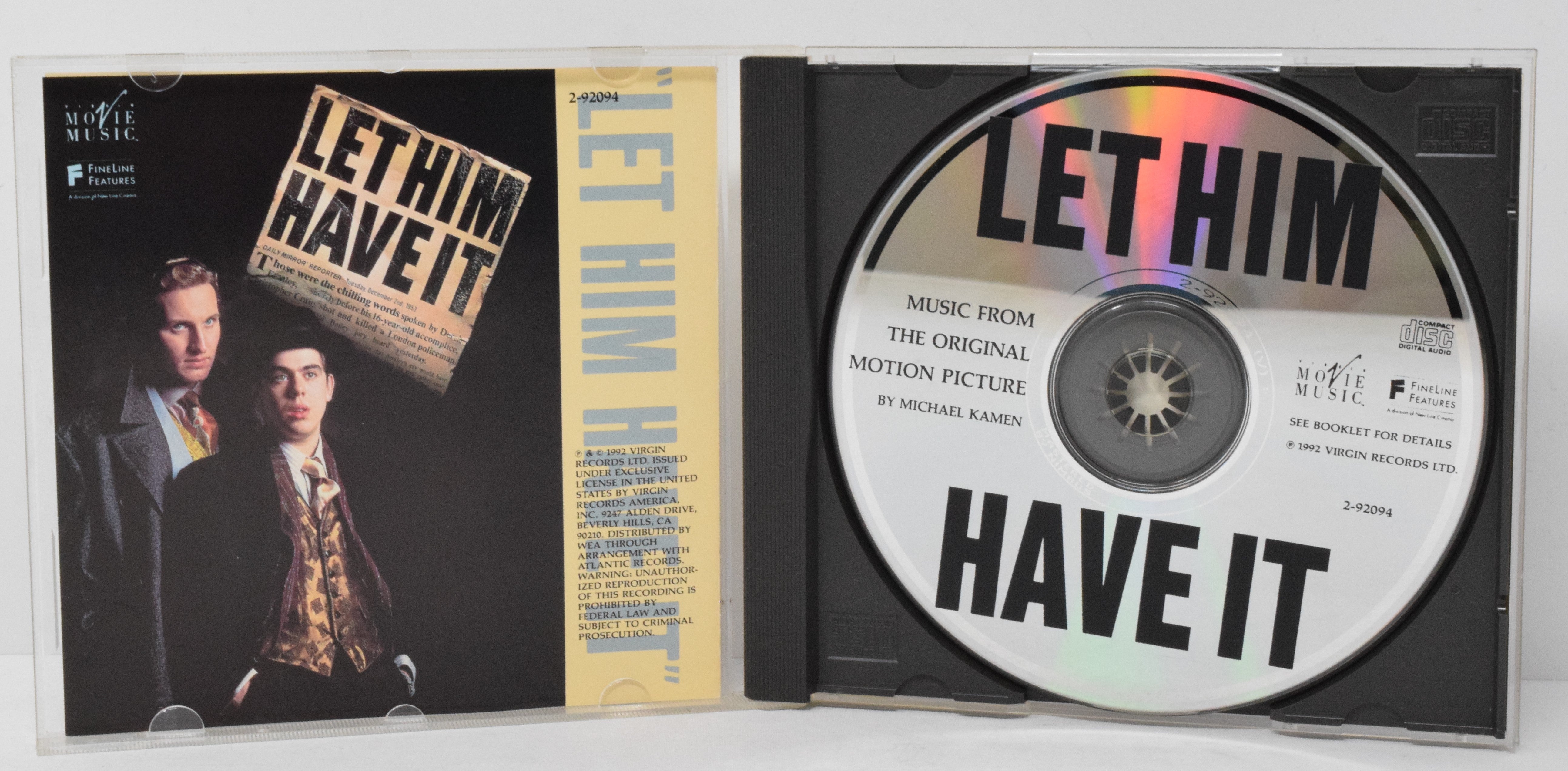 Let Him Have It Soundtrack CD Michael Kamen Fine Line