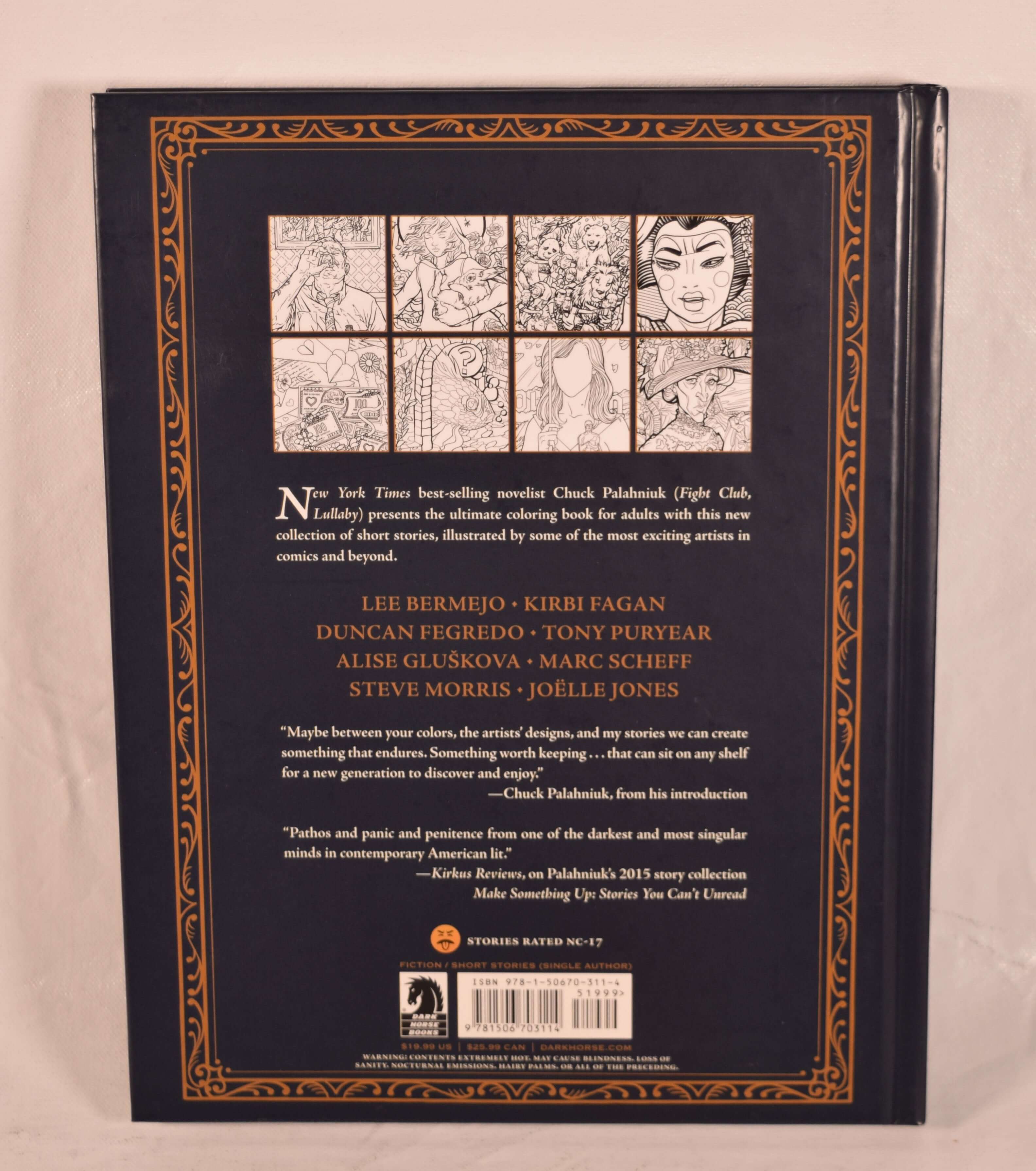 Bait Off Color Stories For You To Color HC Dark Horse 2016 NM Chuck Palahniuk