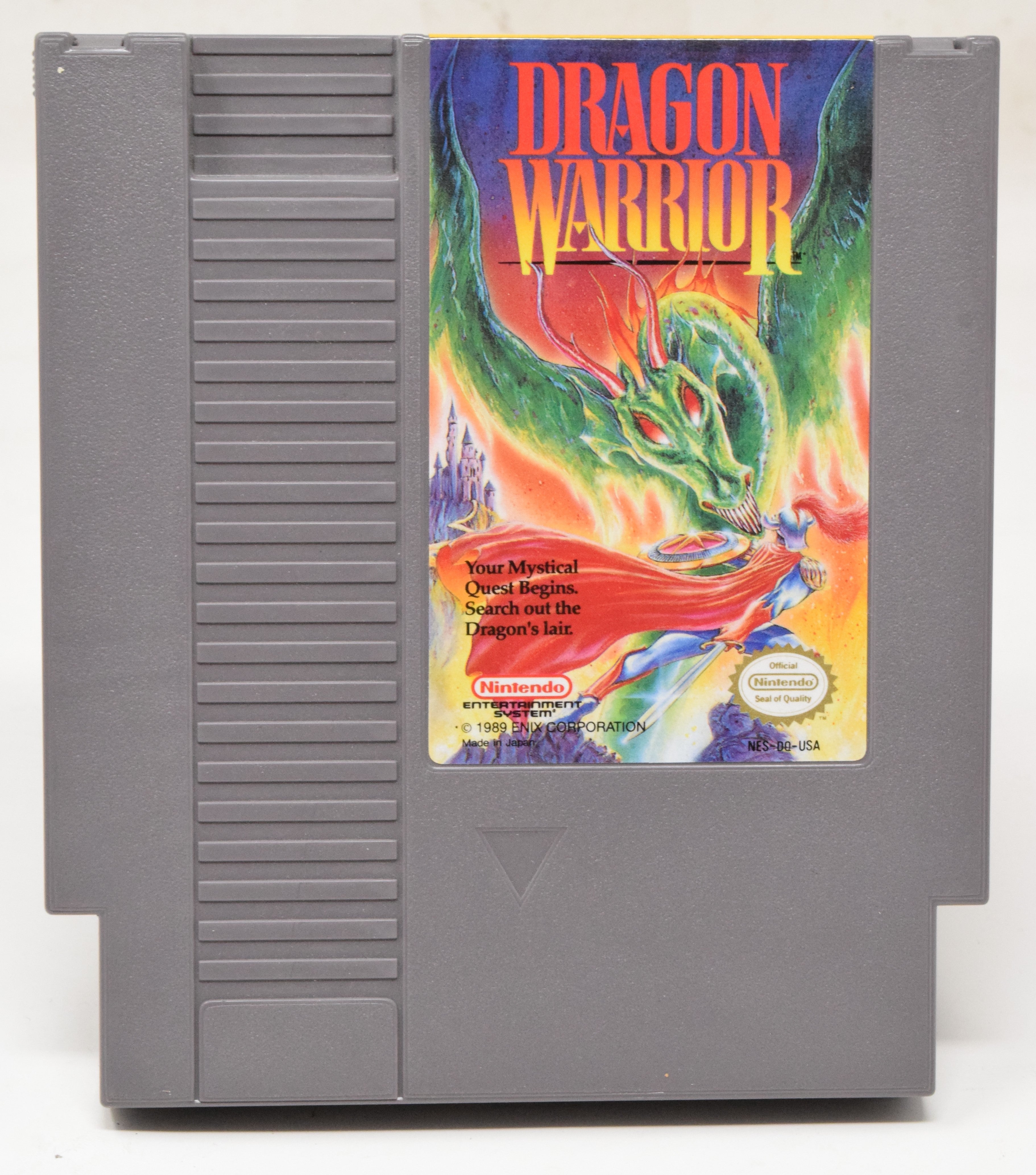 Nintendo NES Dragon Warrior ENIX Video Game Cartridge Guide Handbook Poster