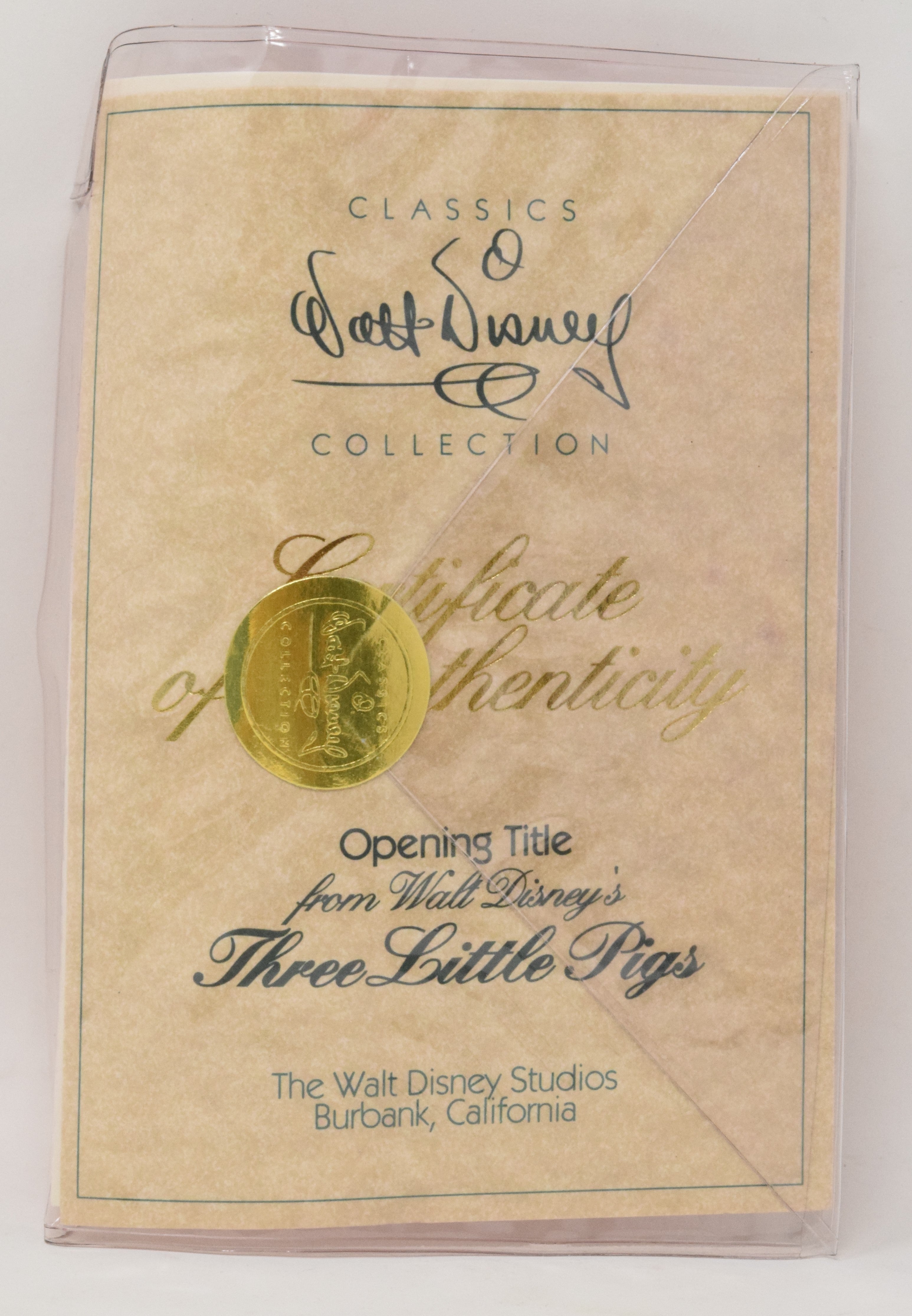Walt Disney Collection Three Little Pigs Opening Title Figurine