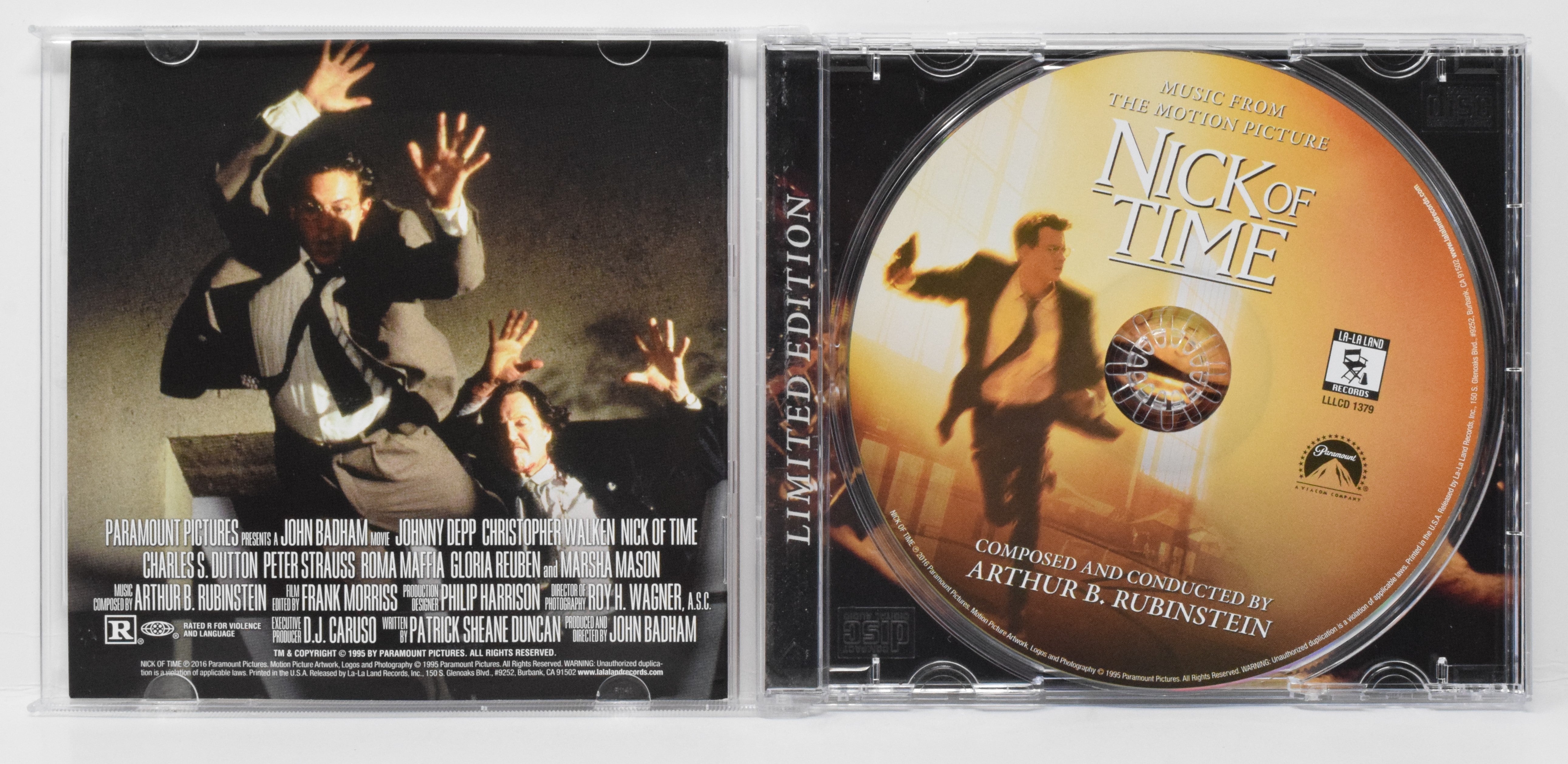 Nick Of Time Soundtrack CD Arthur Rubinstein La-La Land LTD 1500
