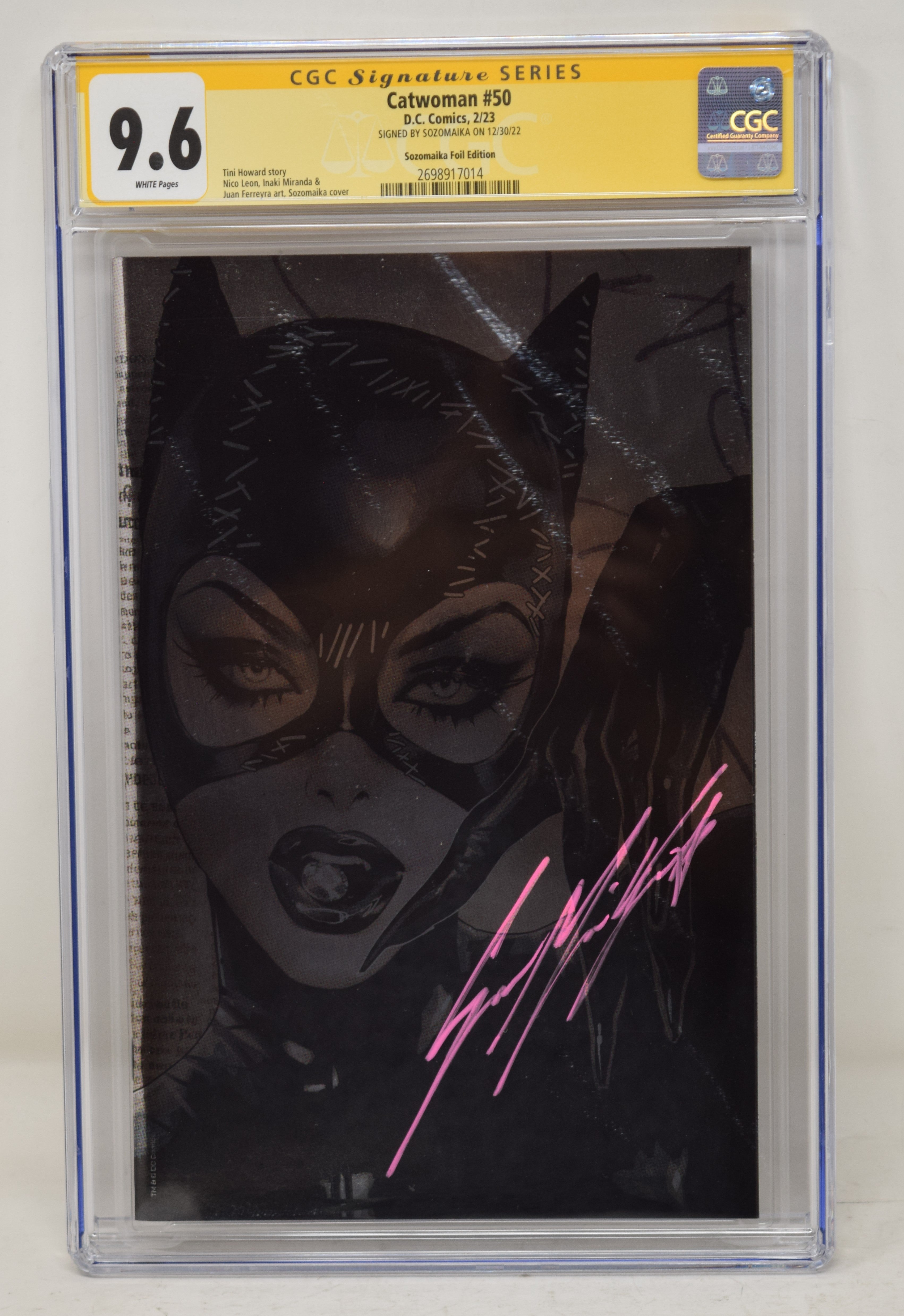Catwoman #50 F 1:50 Sozomaika Foil CGC SS 9.6 Variant (12/20/2022) Dc