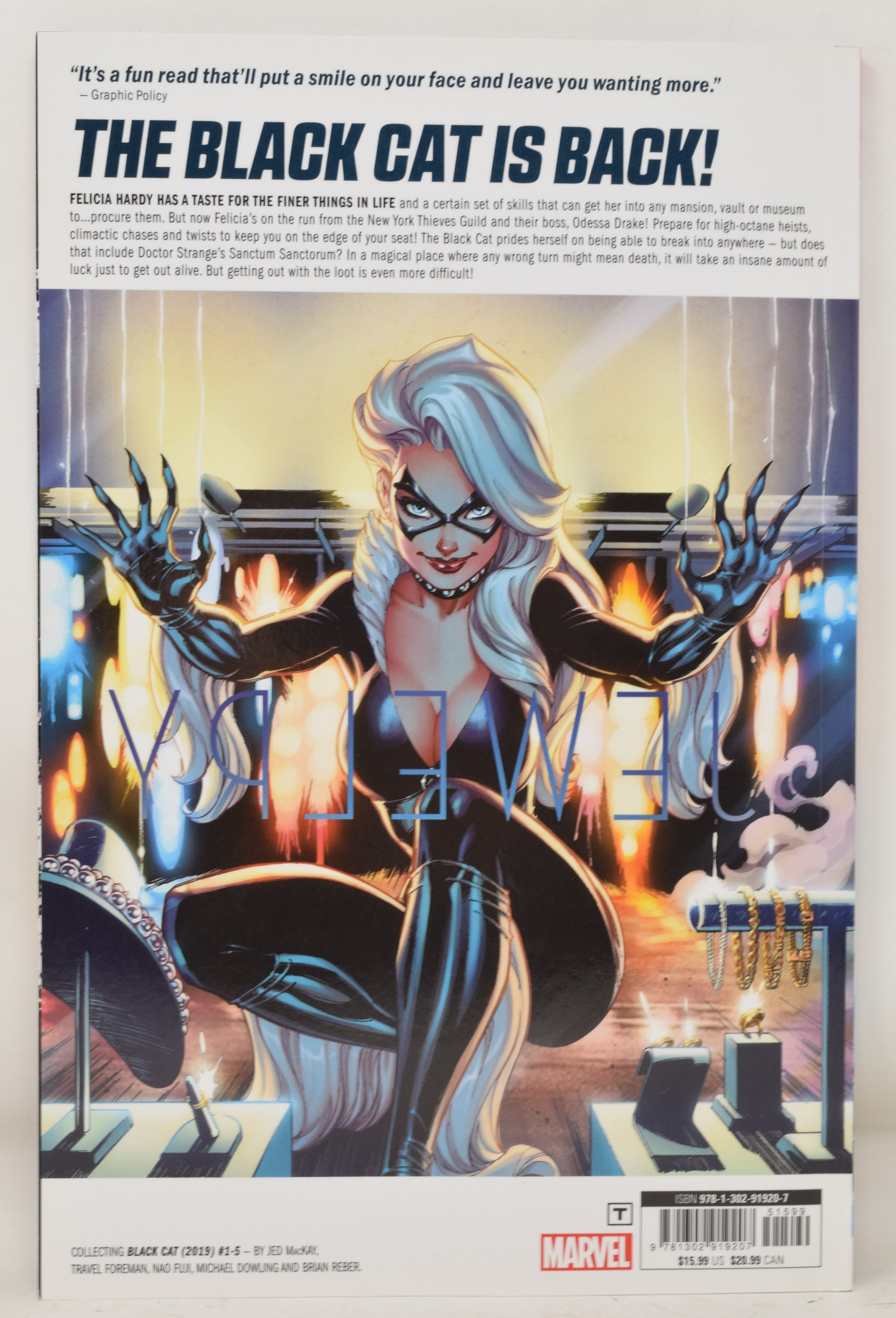 Black Cat Grand Theft Marvel 1 TPB 2019 NM Jed MacKay 1 - 5