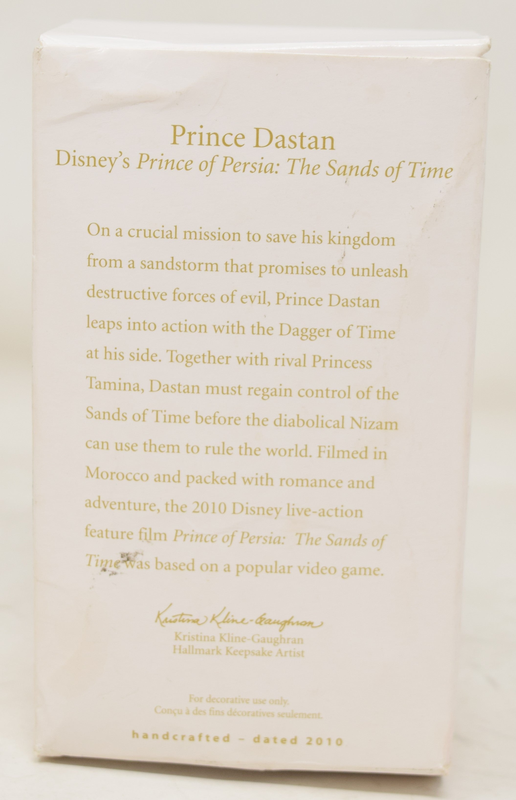 Hallmark Keepsake Ornament Prince Of Persia Sands Of Time Christmas Tree 2010 NIB