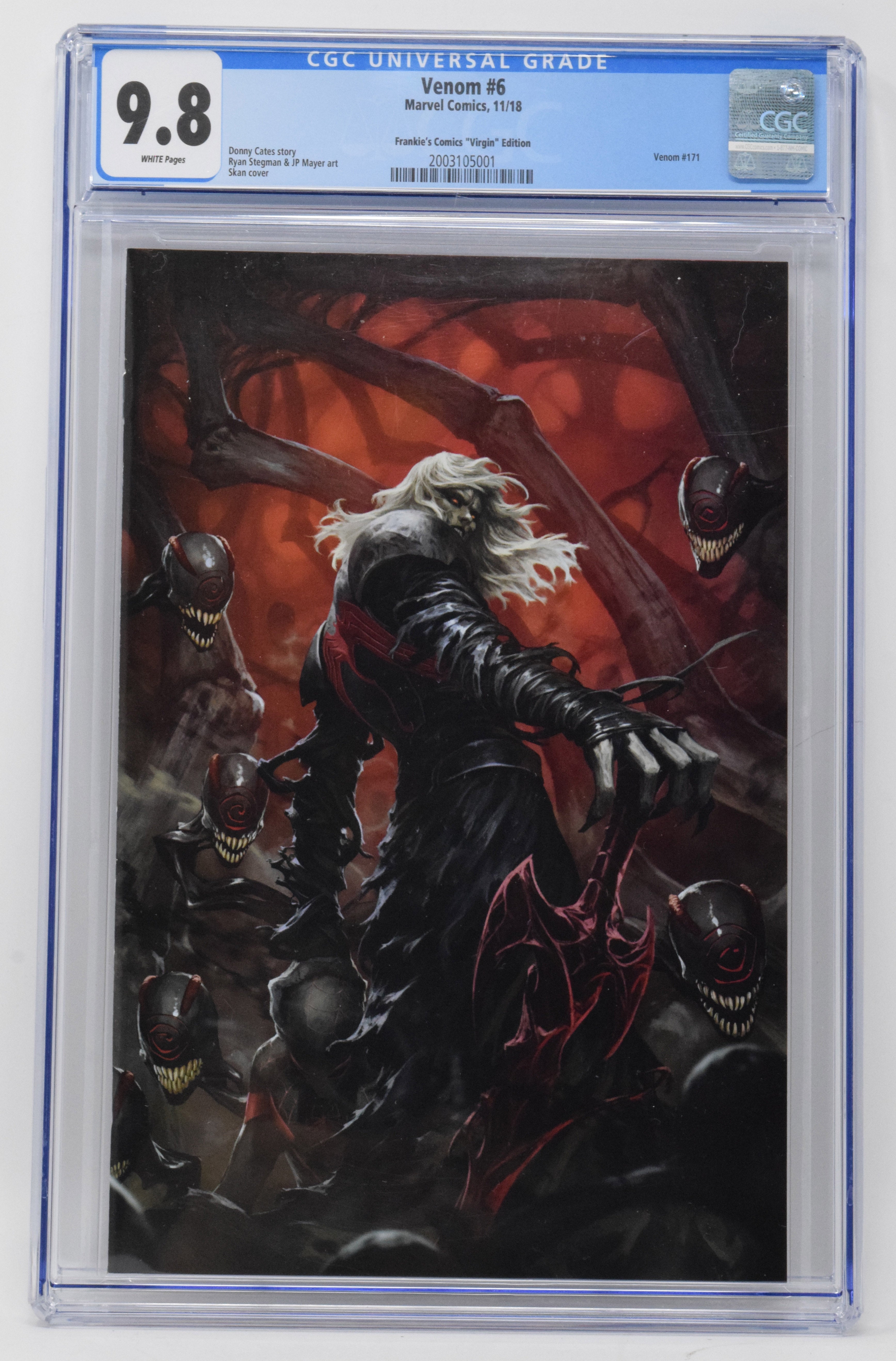 Venom 6 Marvel 2018 CGC 9.8 Skan Srisuwan Virgin Variant Knull