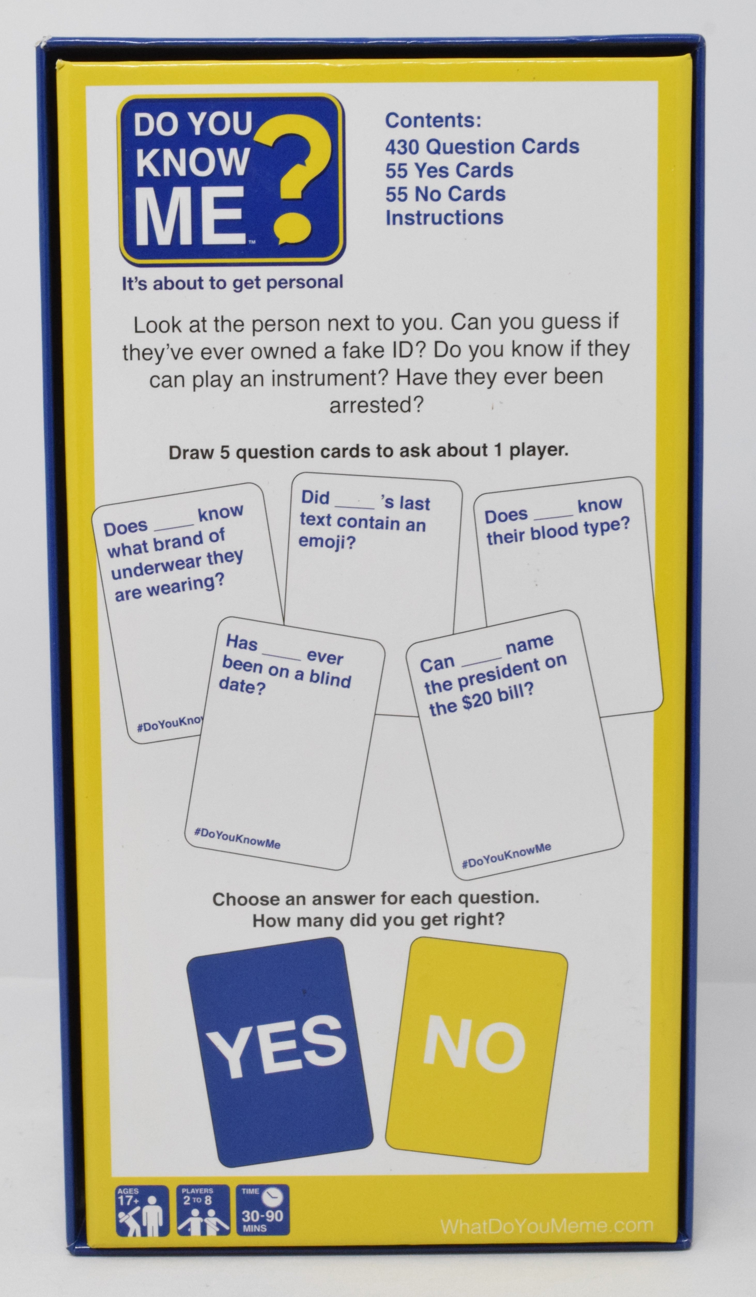 Do You Know Me Party Game What Do You Meme Cards