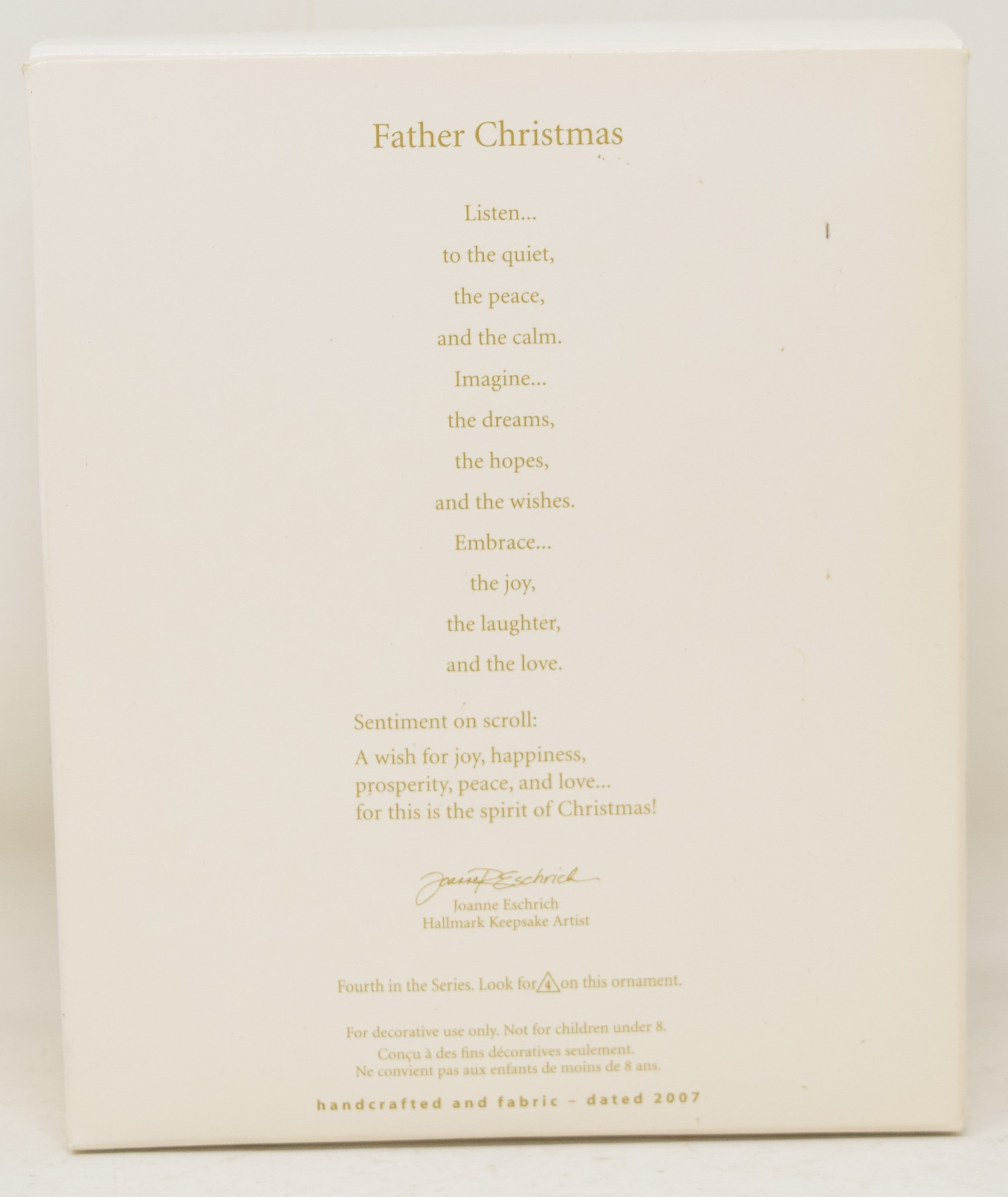 Hallmark Keepsake Ornament Father Christmas Collectors Tree 2007 NIB