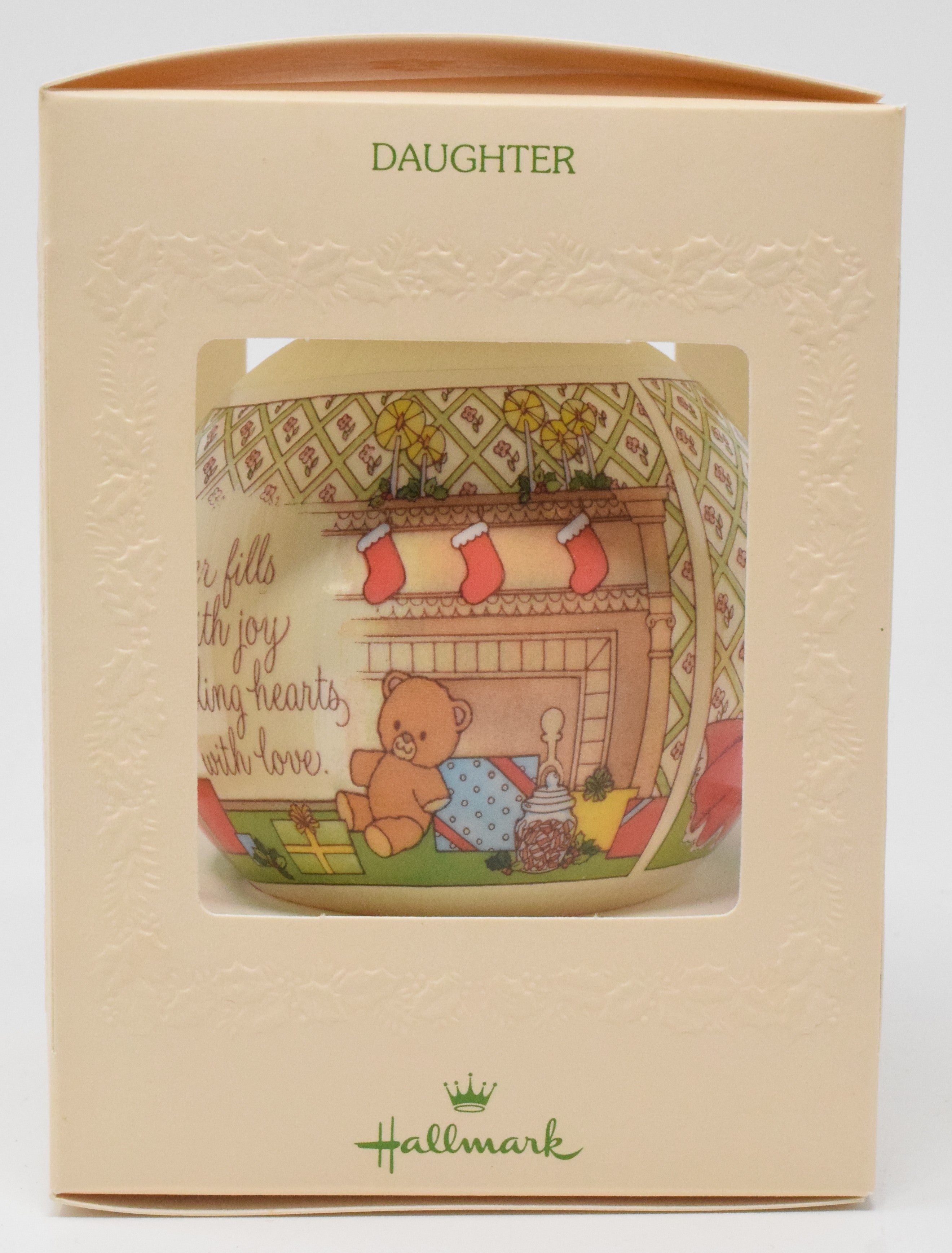 Hallmark Keepsake Unbreakable Satin Daughter Christmas Ornament 1981 NIB