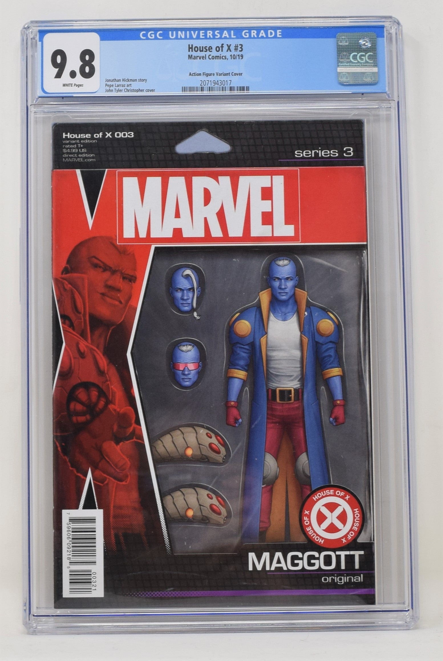 House Of X 3 Marvel 2019 CGC 9.8 John Tyler Christopher Action Figure Variant