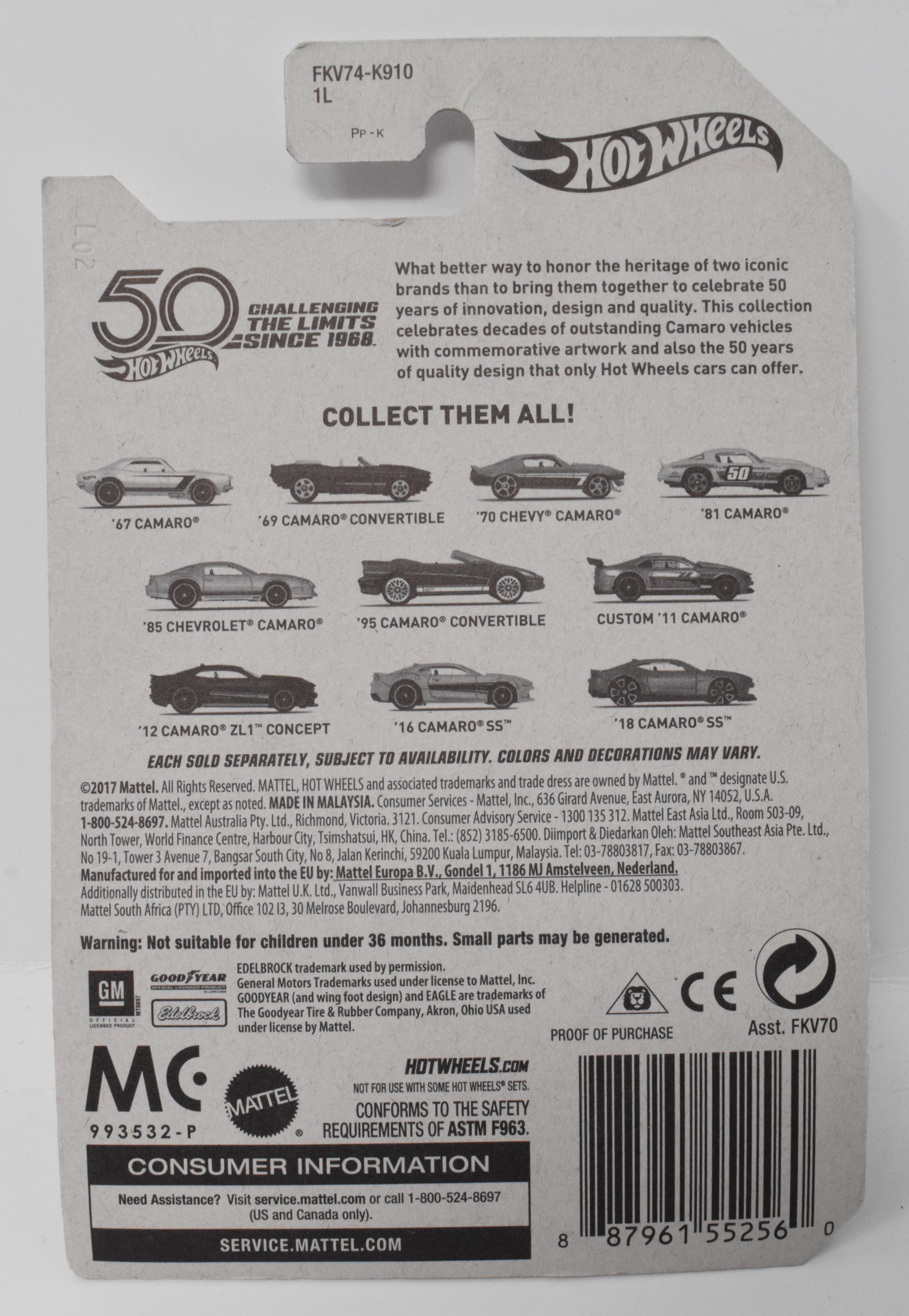 Hot Wheels 81 Camaro All Hustle 4/10 DieCast Car New