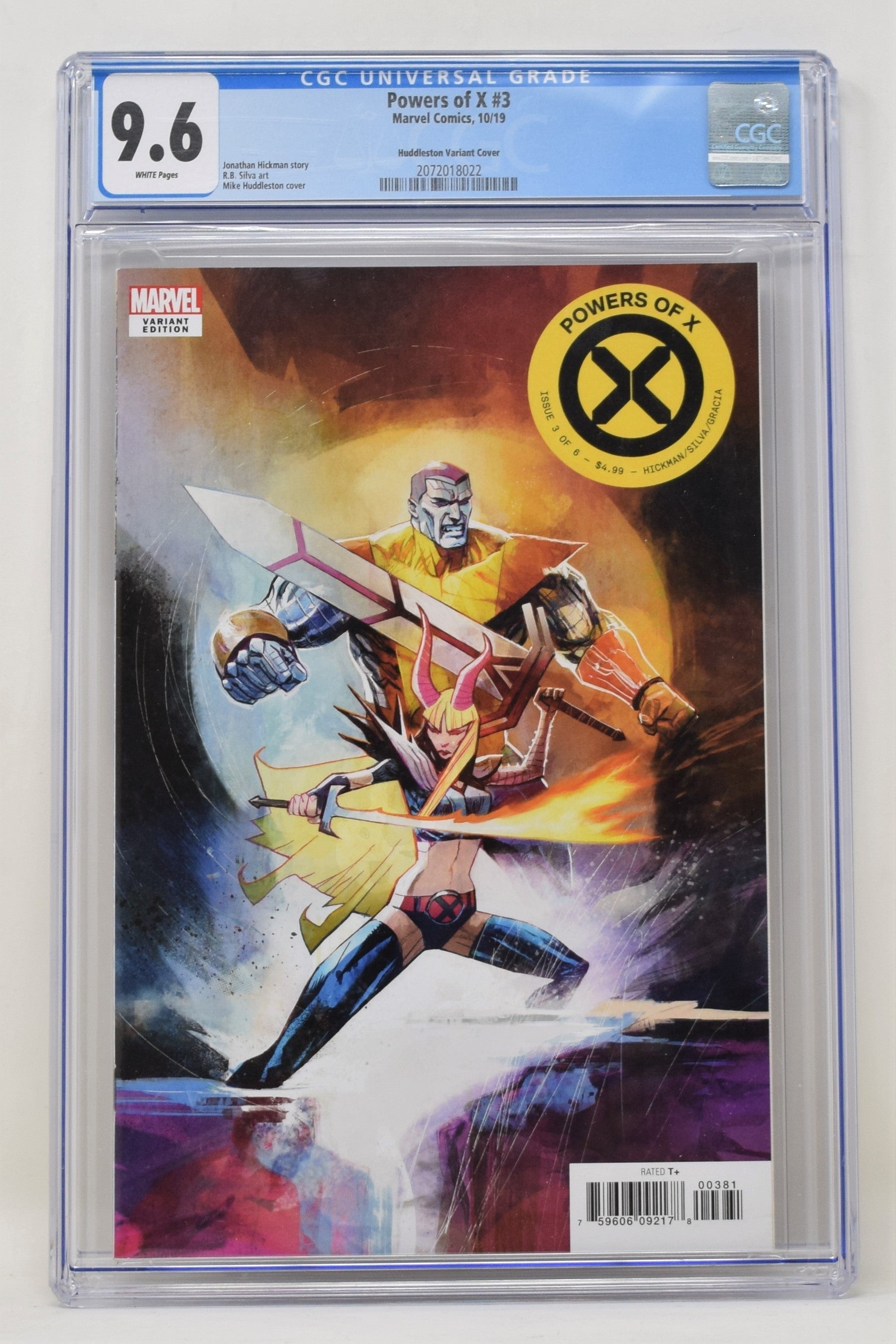 Powers Of X 3 Marvel 2019 CGC 9.6 1:10 Mike Huddleston Magik Colossus Variant