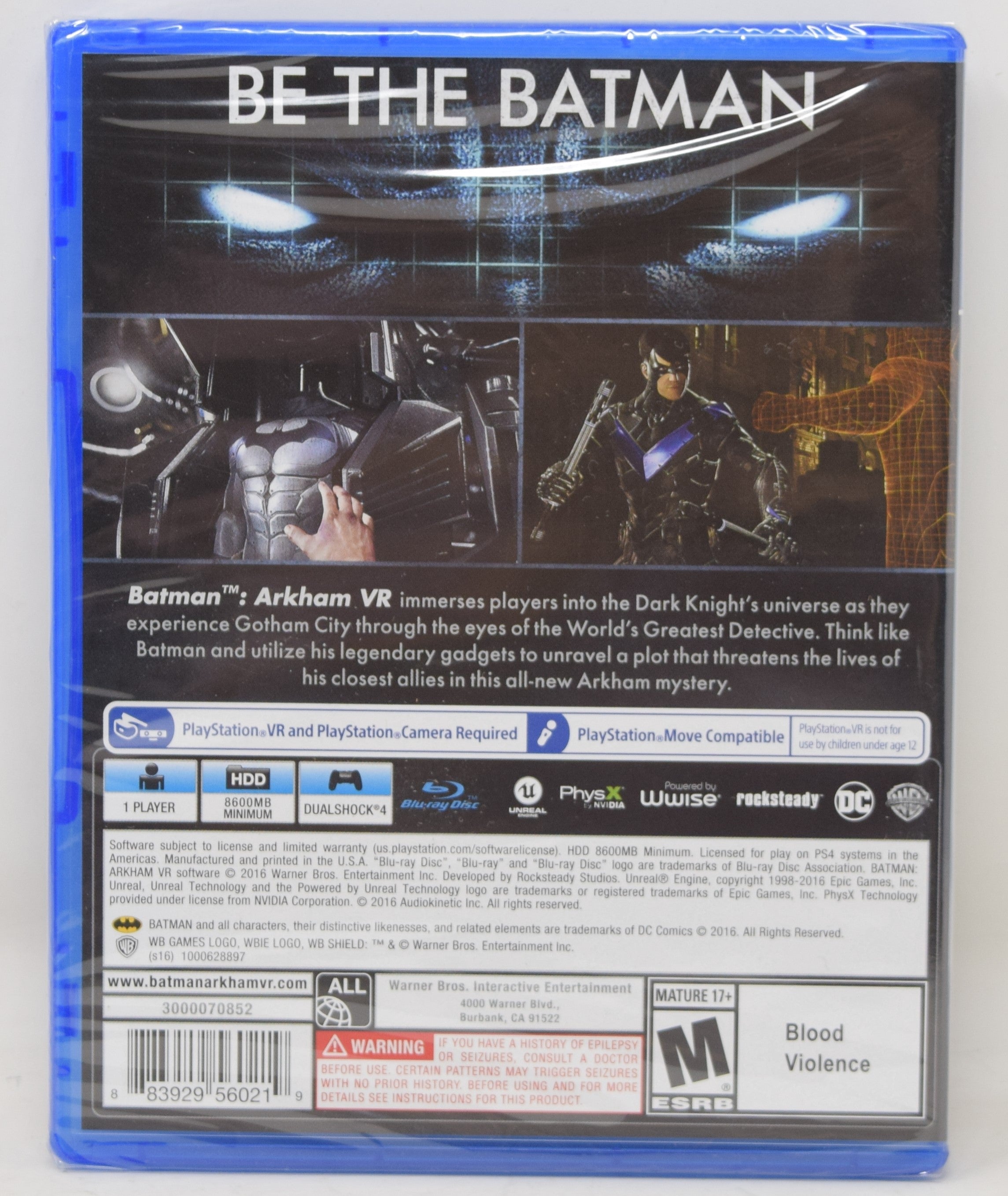 Batman Arkham VR PS4 New