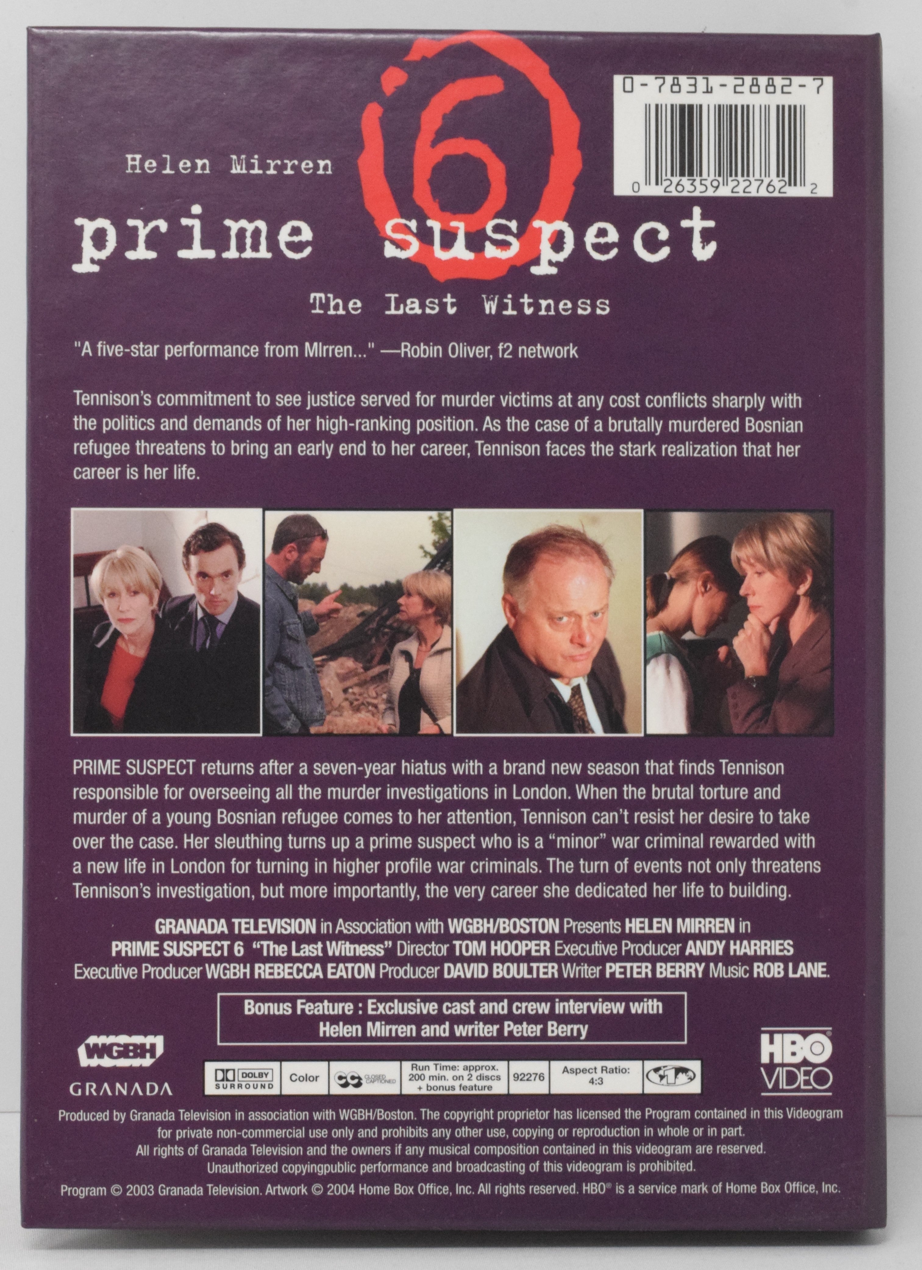 Prime Suspecct 6 DVD Helen Mirren