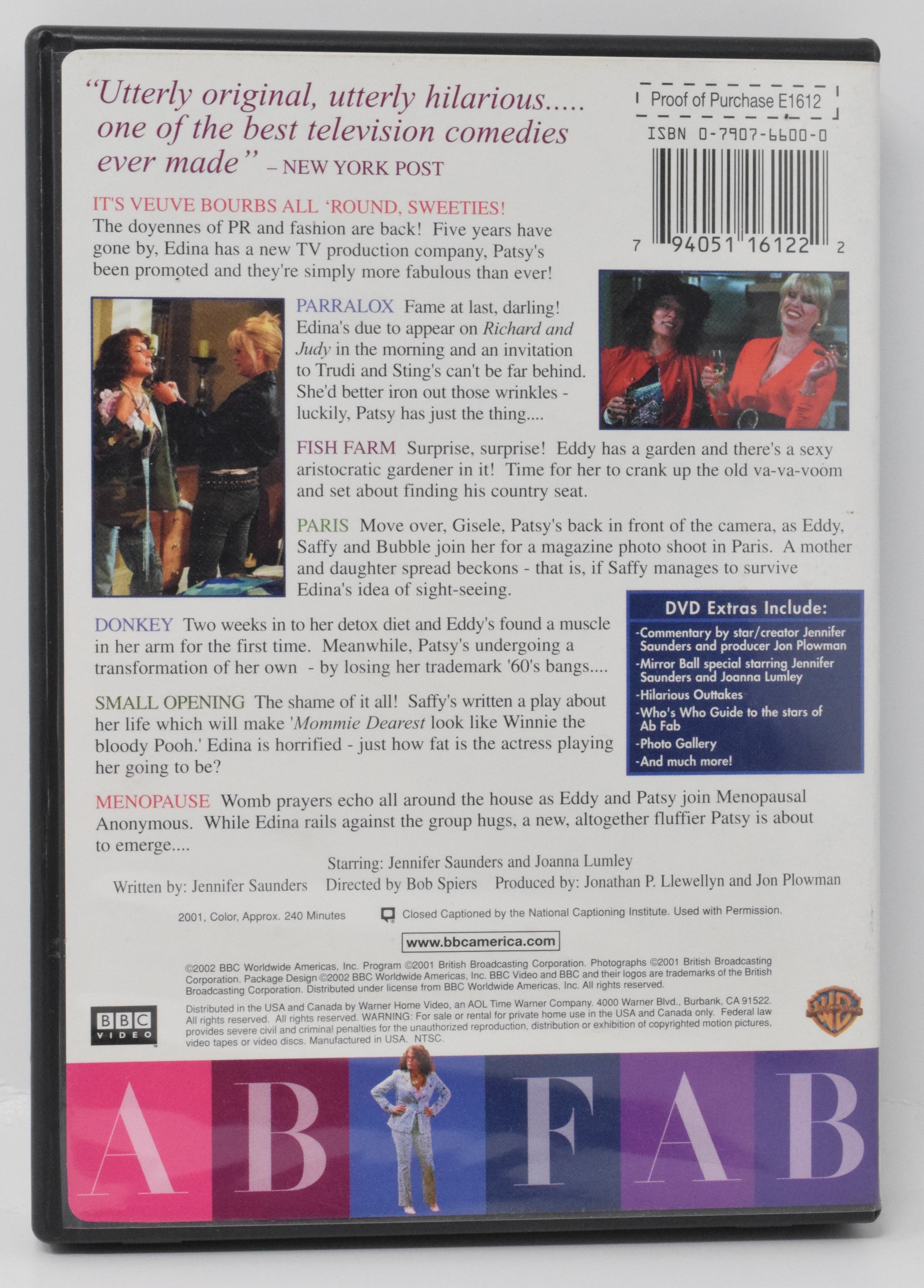 Absolutely Fabulous Complete Series 4 DVD