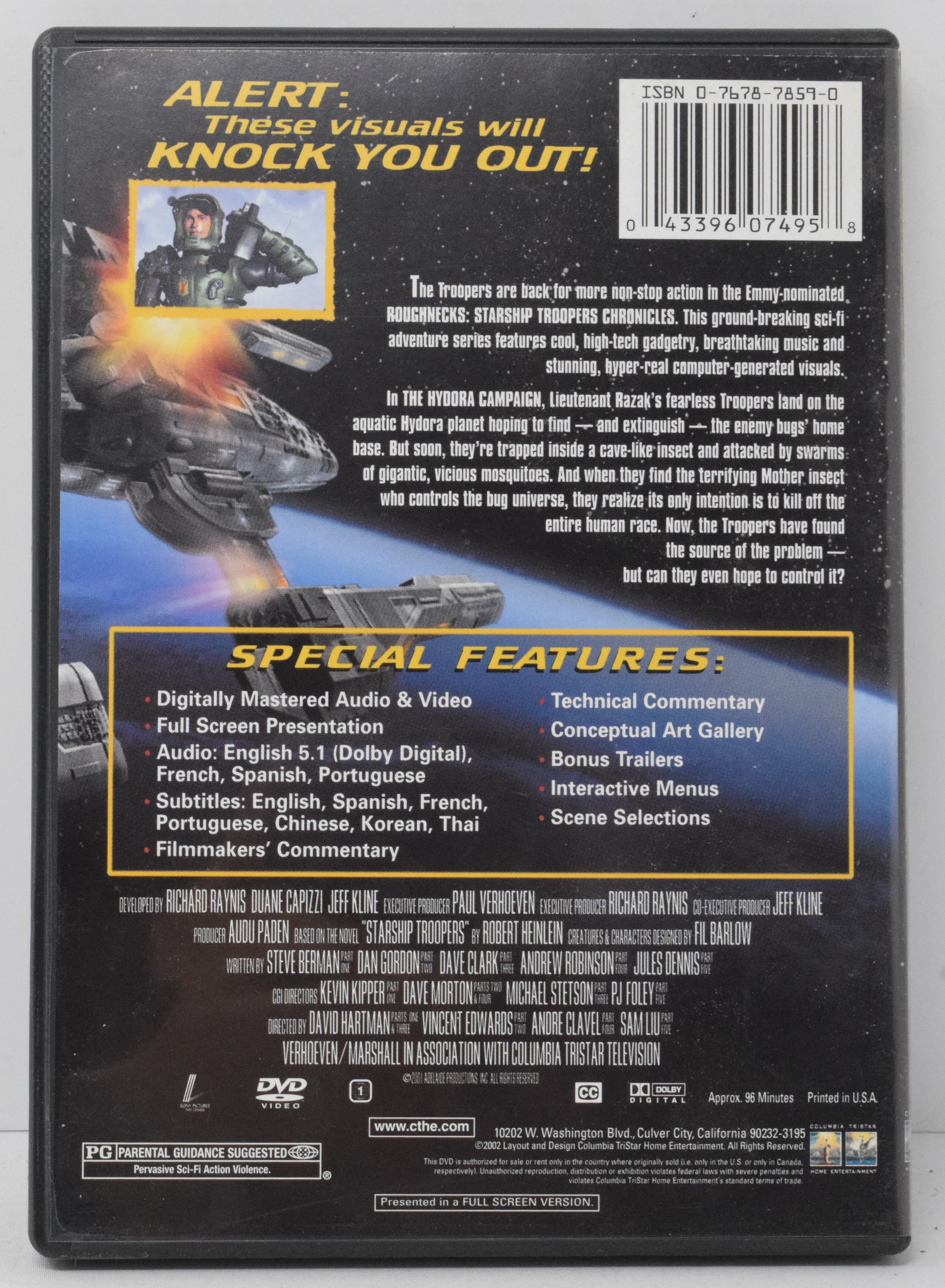 Roughnecks Starship Troopers Chronicles DVD The Hydora Campaign