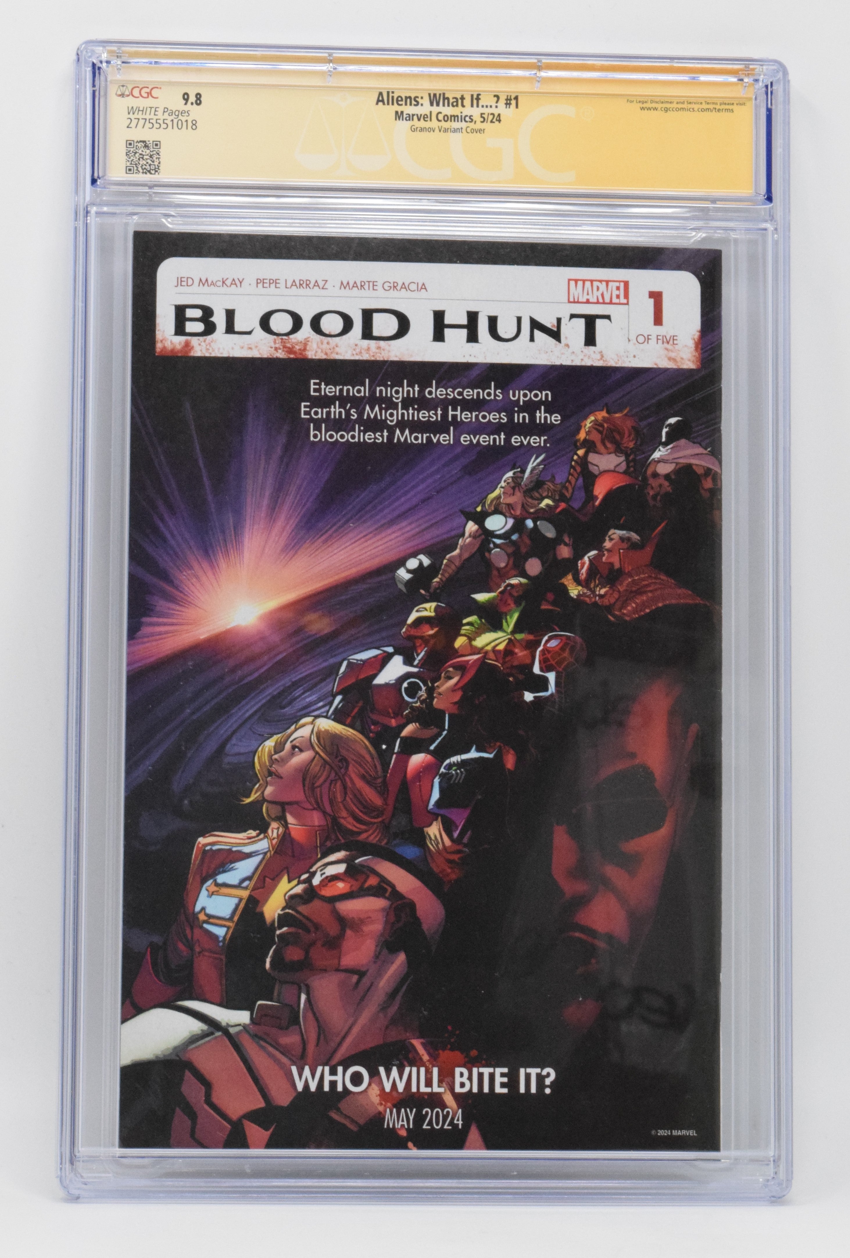 Aliens What If 1 Marvel 2024 CGC SS 9.8 Adi Granov Signed 4x Paul Reiser Leon