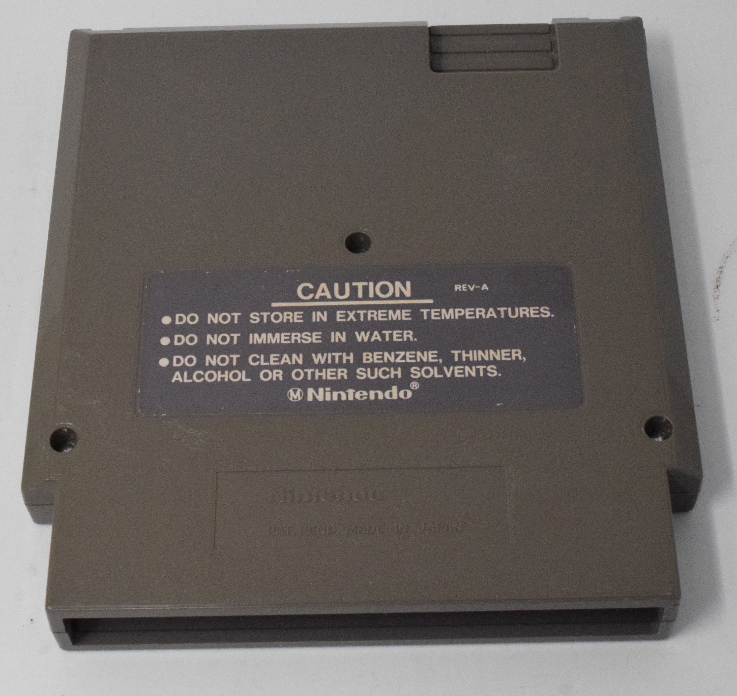 Nintendo NES Rad Racer Square Video Game Cartridge
