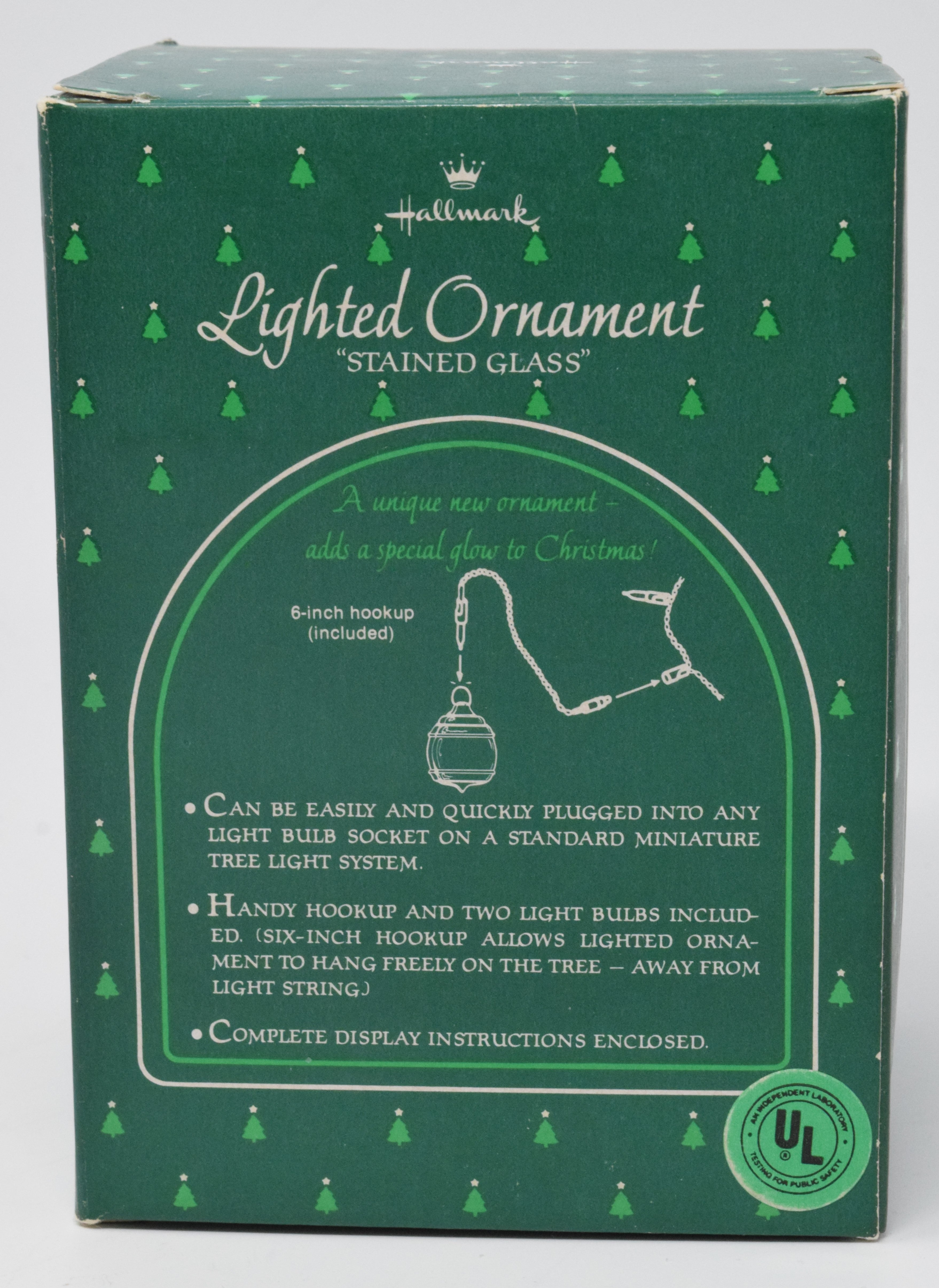 Hallmark Keepsake Stained Glass Christmas Ornament 1984 NIB