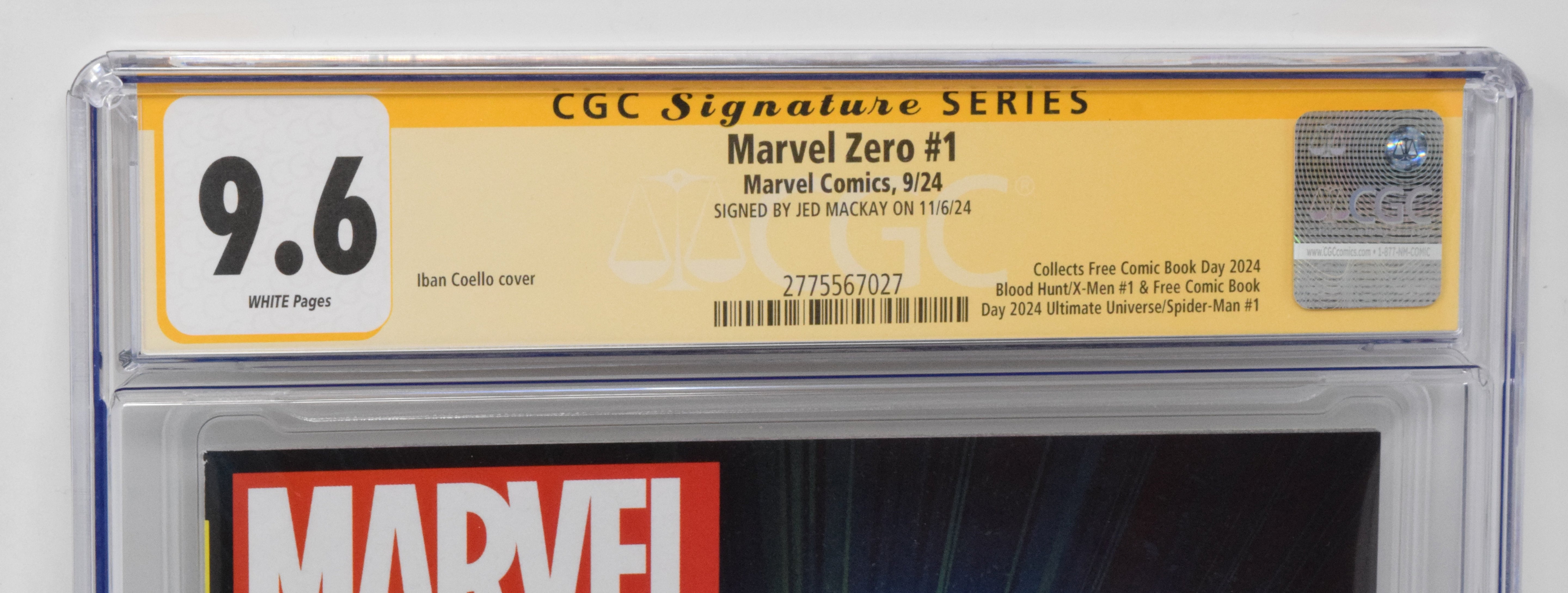 Marvel Zero [2024] #1 A Marvel 2024 Iban Coello CGC SS 9.6 SIGNED Jed MacKay