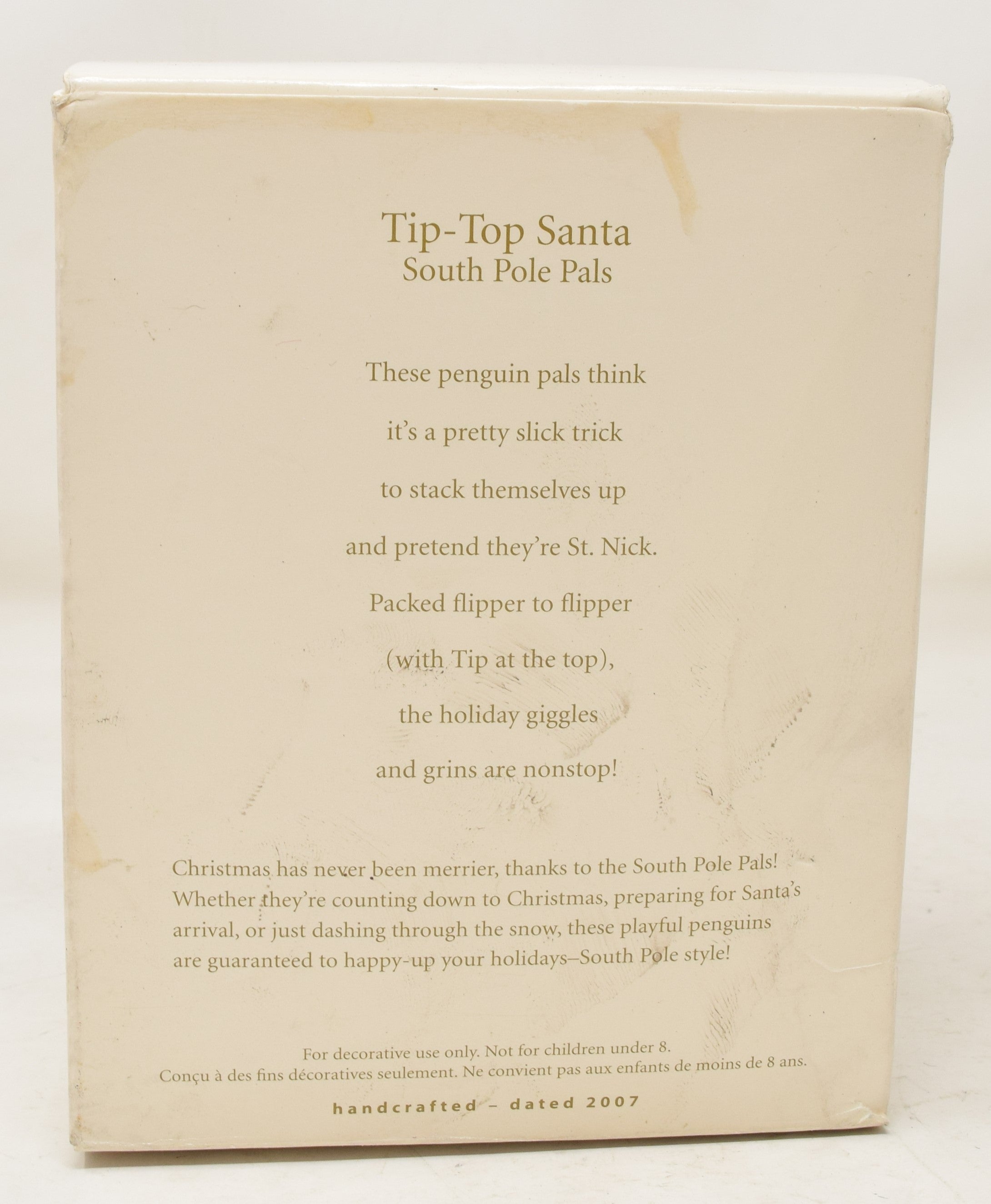 Hallmark Keepsake Ornament Tip Top Santa 4 Penguins Robe Christmas Tree 2007 NIB