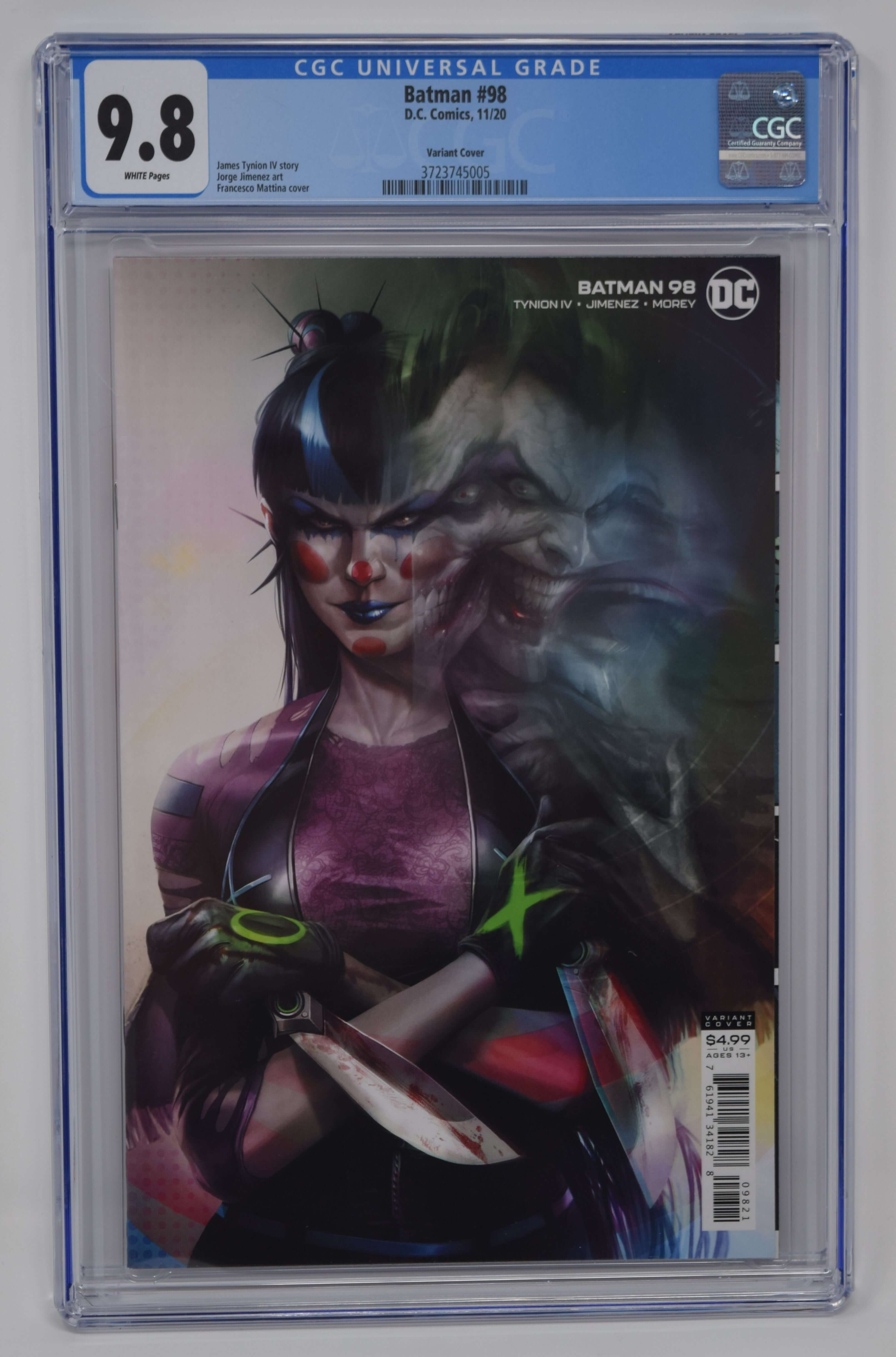 Batman #98 B Francesco Mattina Variant Punchline Joker War (09/01/2020) DC