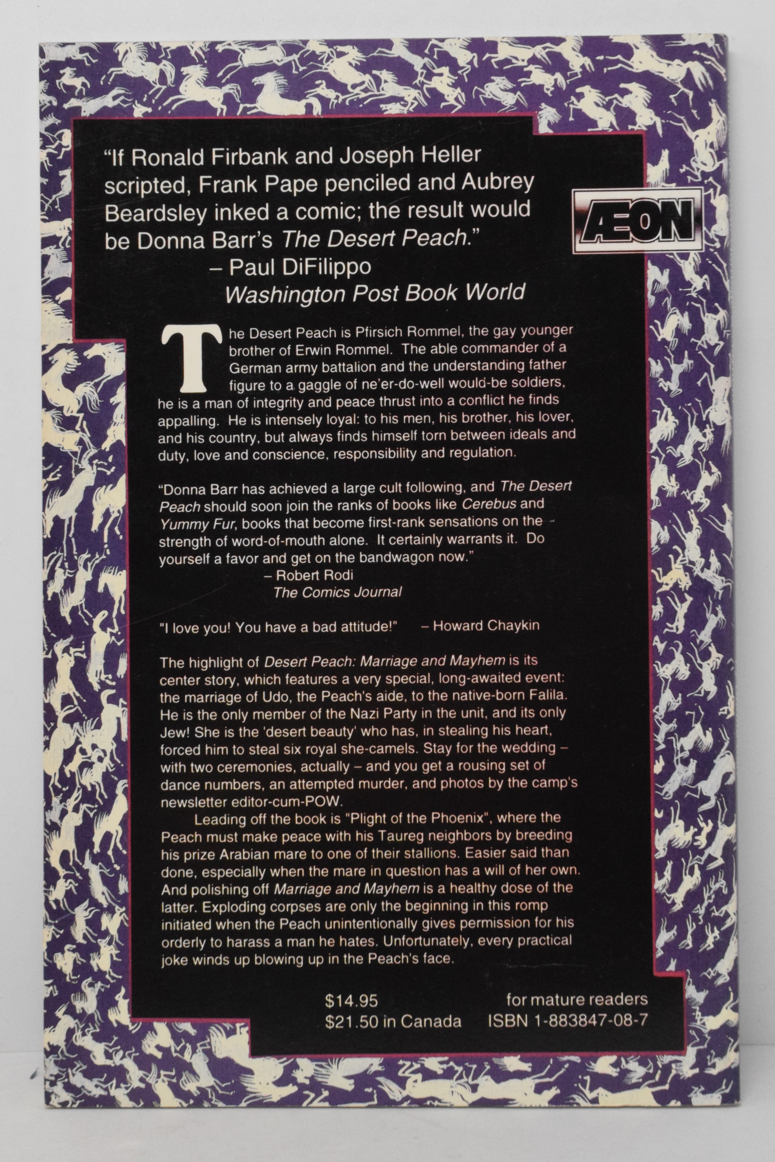 Desert Peach Marriage Mayhem TPB Aeon 1994 NM- 9.2 Donna Barr 16 17 19